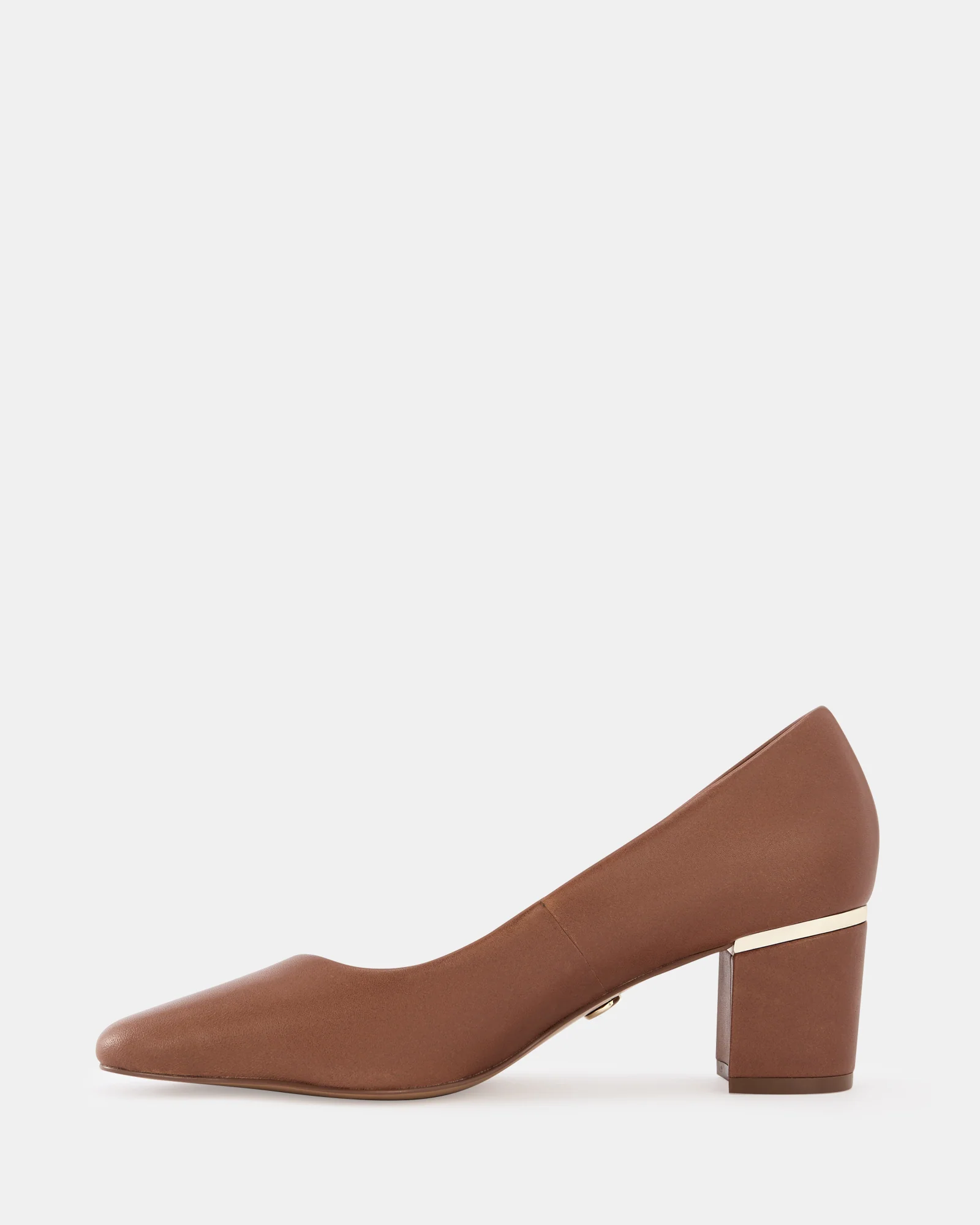 Gael Dark Cognac Leather Pump - Image 6