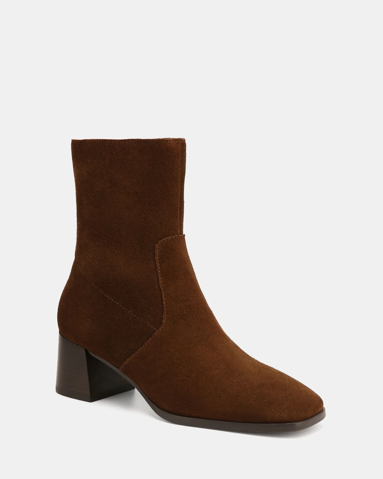 Gaylen Dark Brown Suede Leather Ankle Boot - Image 2