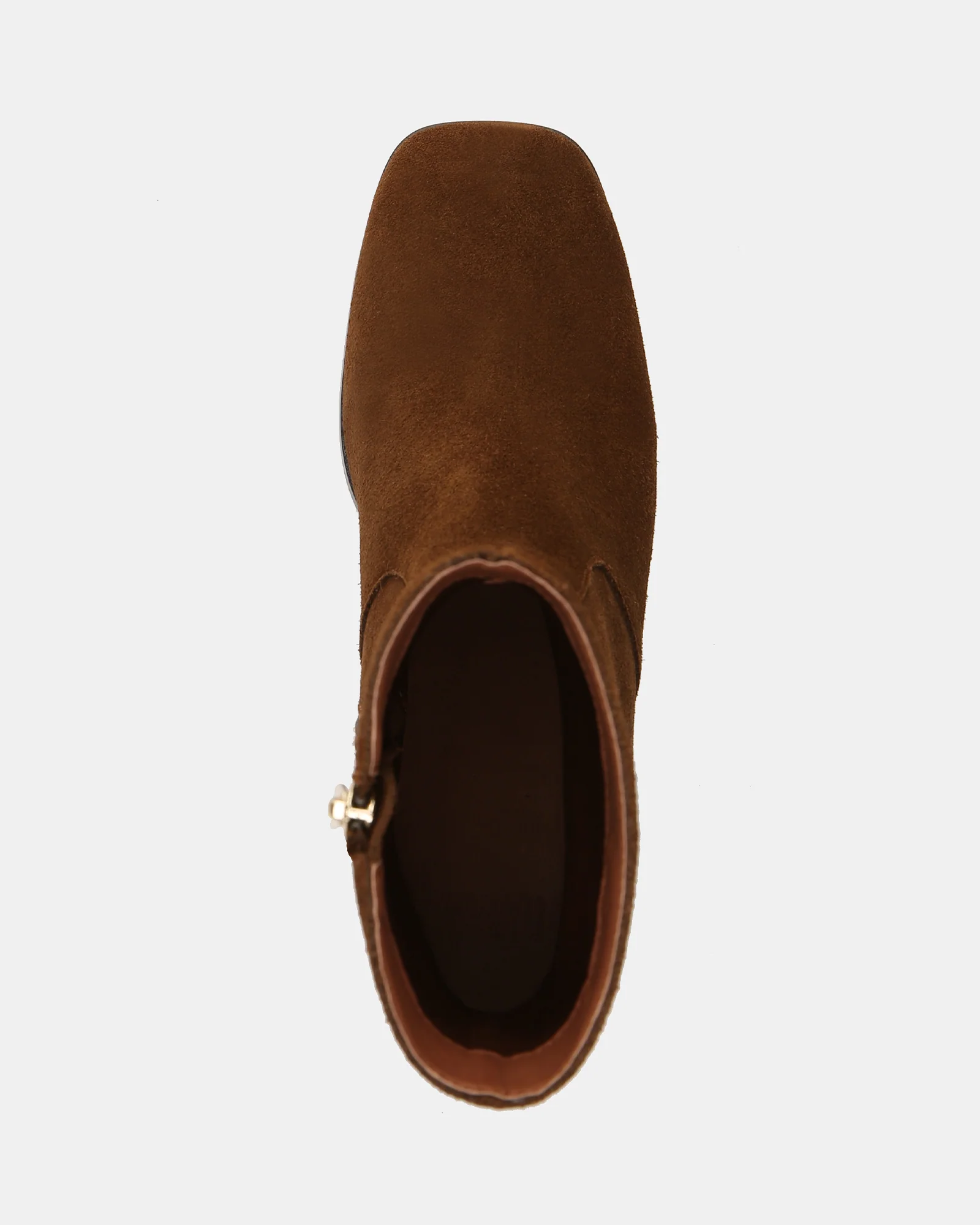 Gaylen Dark Brown Suede Leather Ankle Boot - Image 5