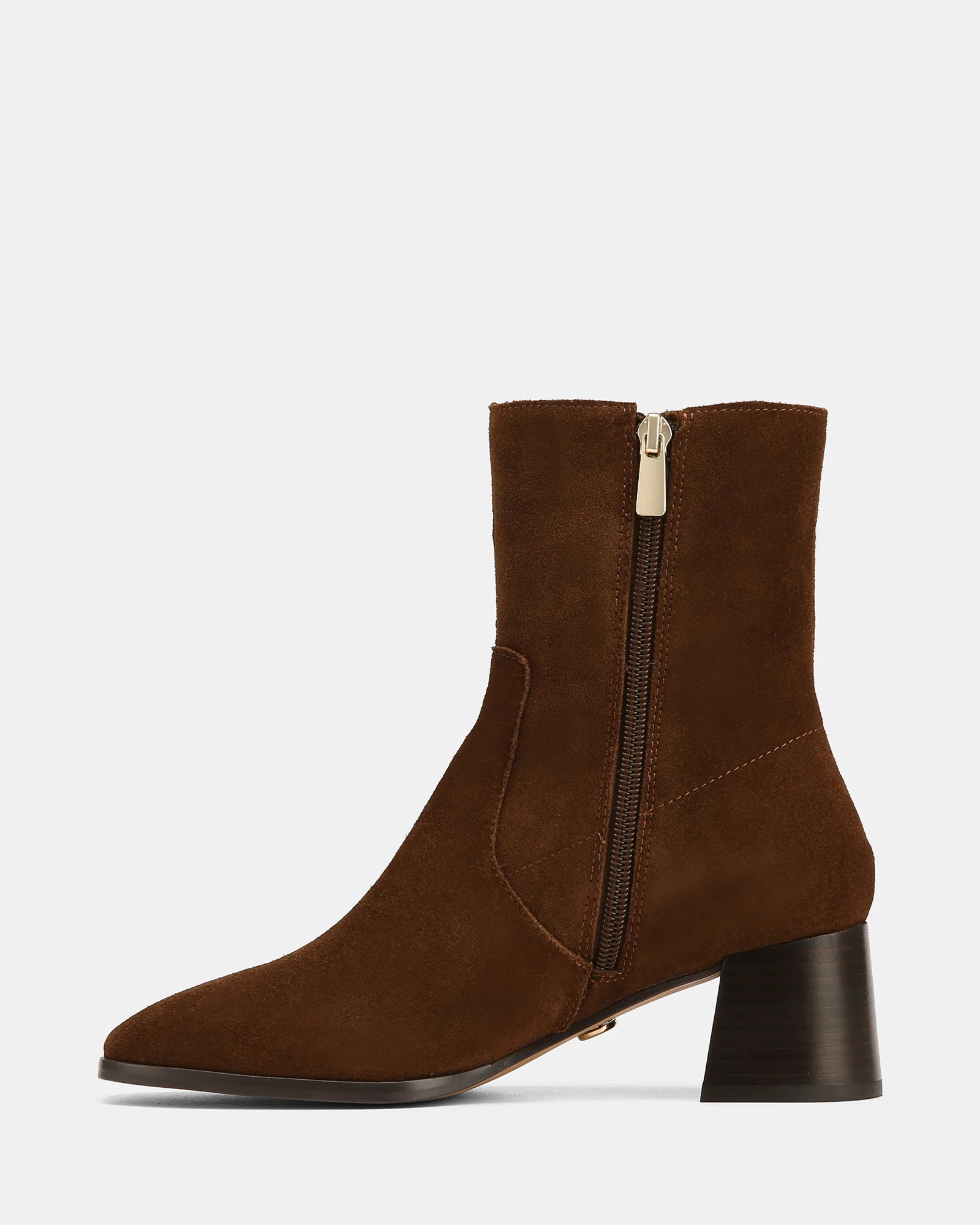 Gaylen Dark Brown Suede Leather Ankle Boot - Image 6