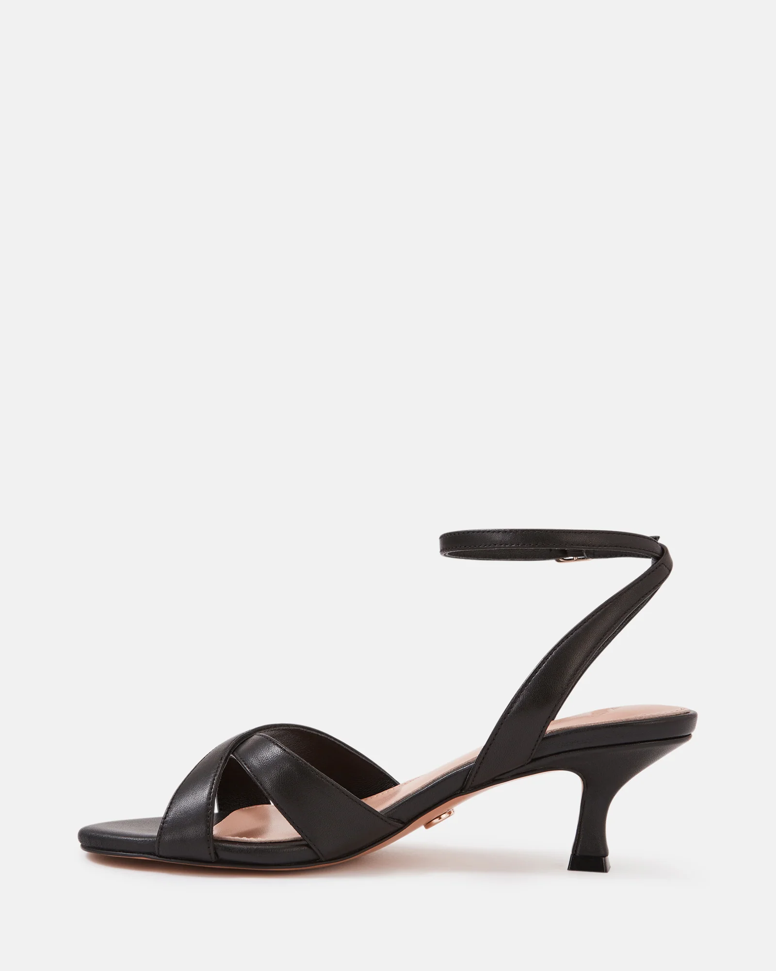Georgina Black Leather Strappy Heel - Image 6