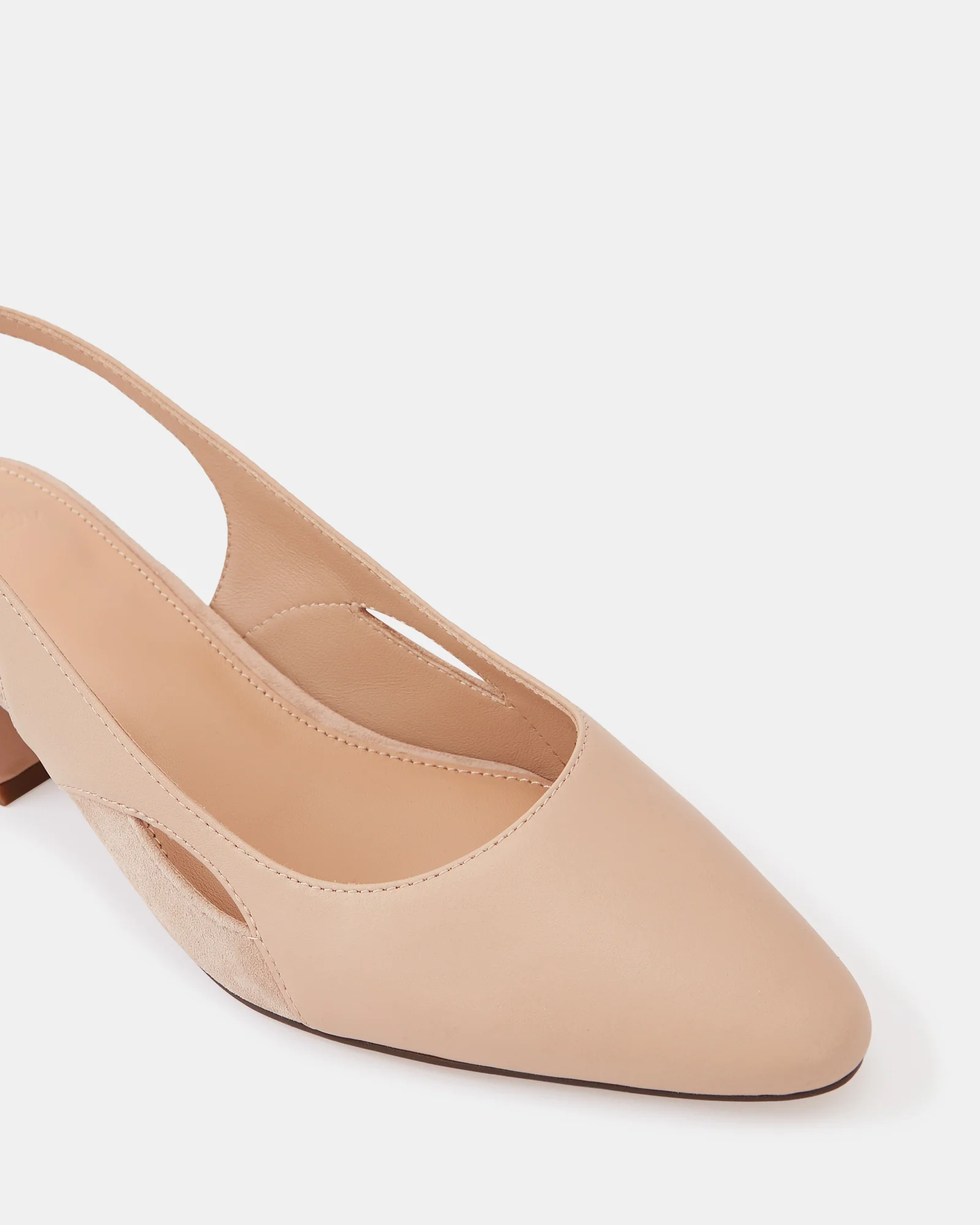 Gisela Bisque Leather Slingback - Image 3