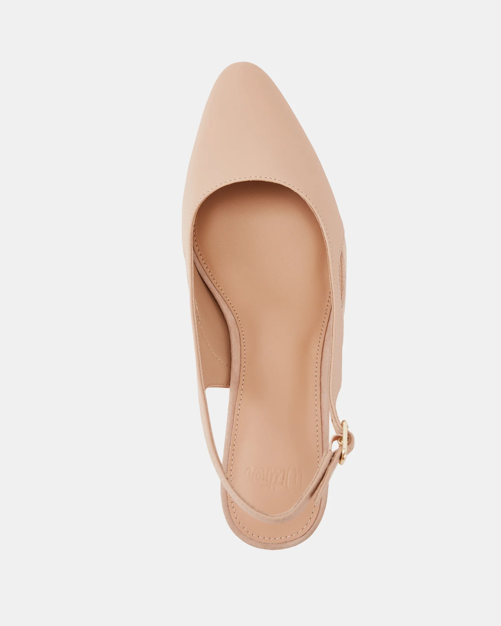 Gisela Bisque Leather Slingback - Image 5
