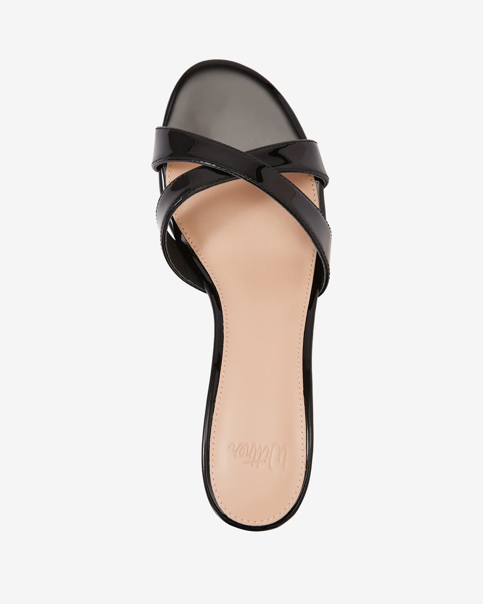 Gracie Black Patent Leather Kitten Heel Mule - Image 5