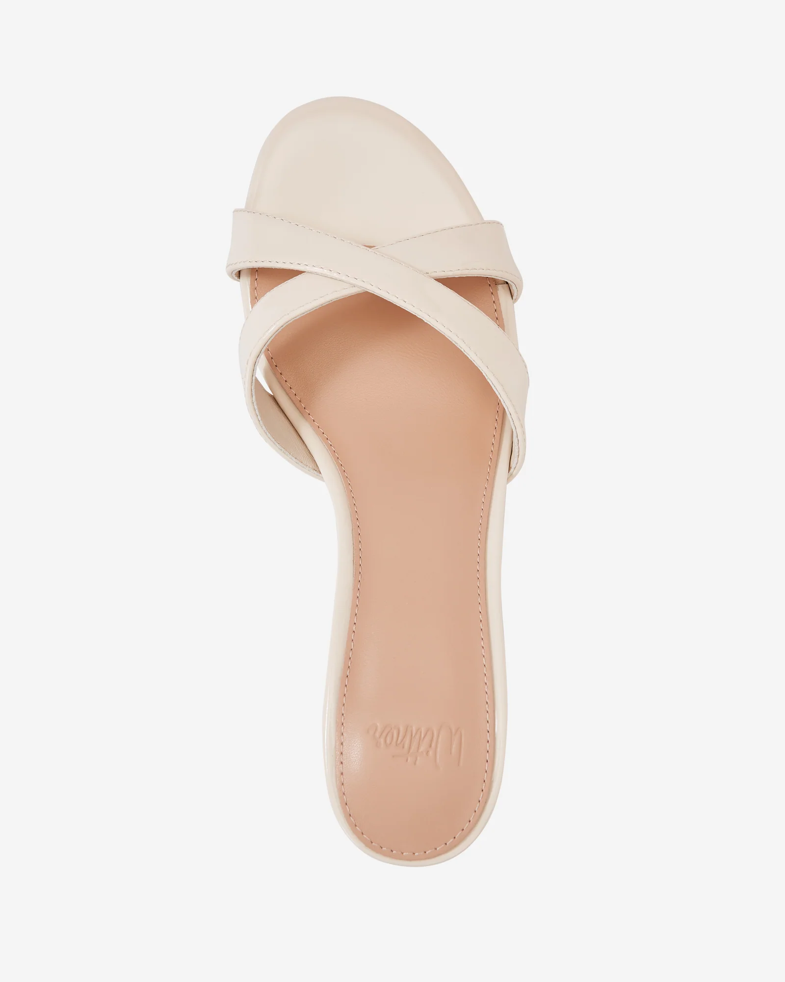 Gracie Vintage Ivory Patent Leather Kitten Heel Mule - Image 5