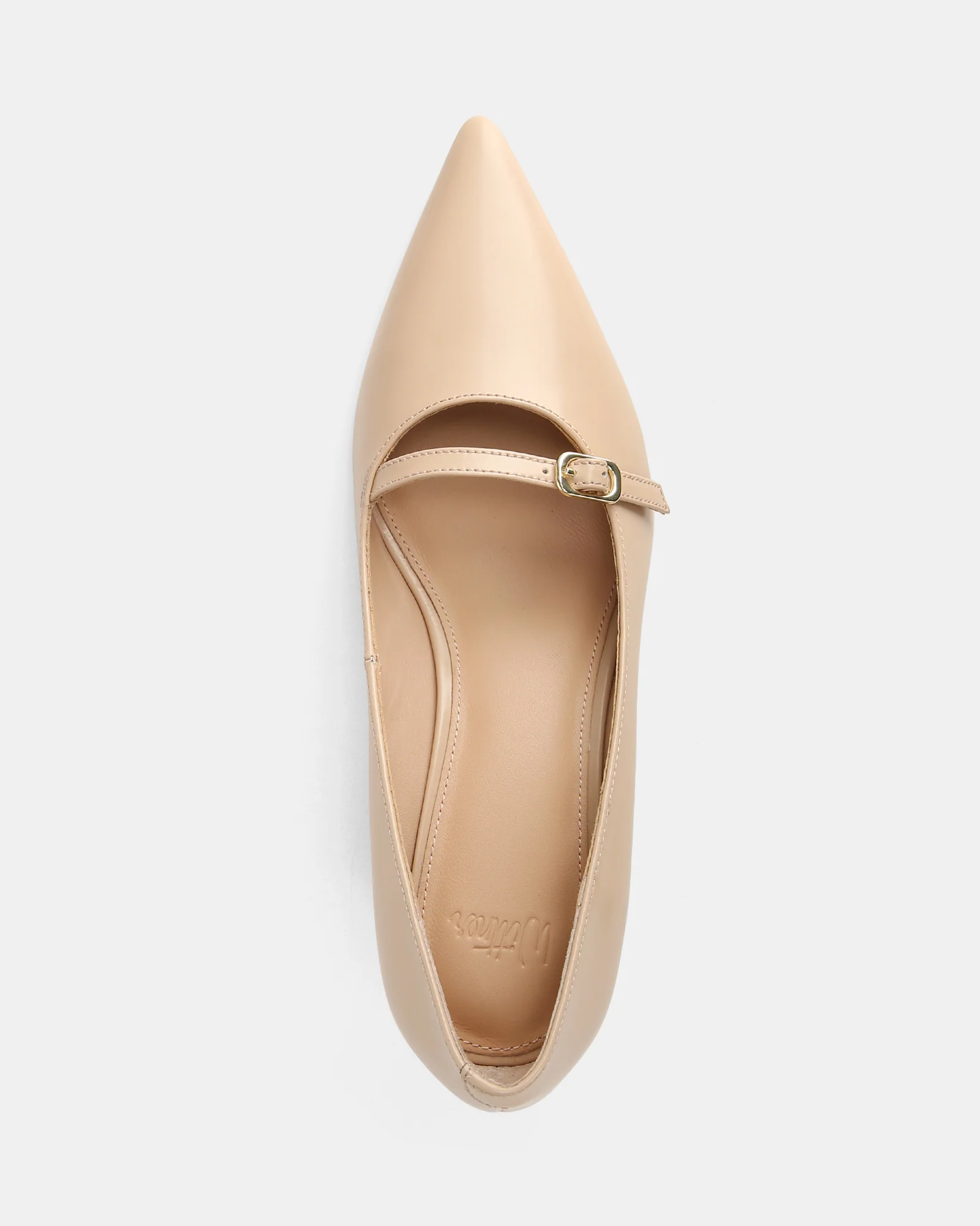 Gretalina Bisque Leather Pump - Image 5