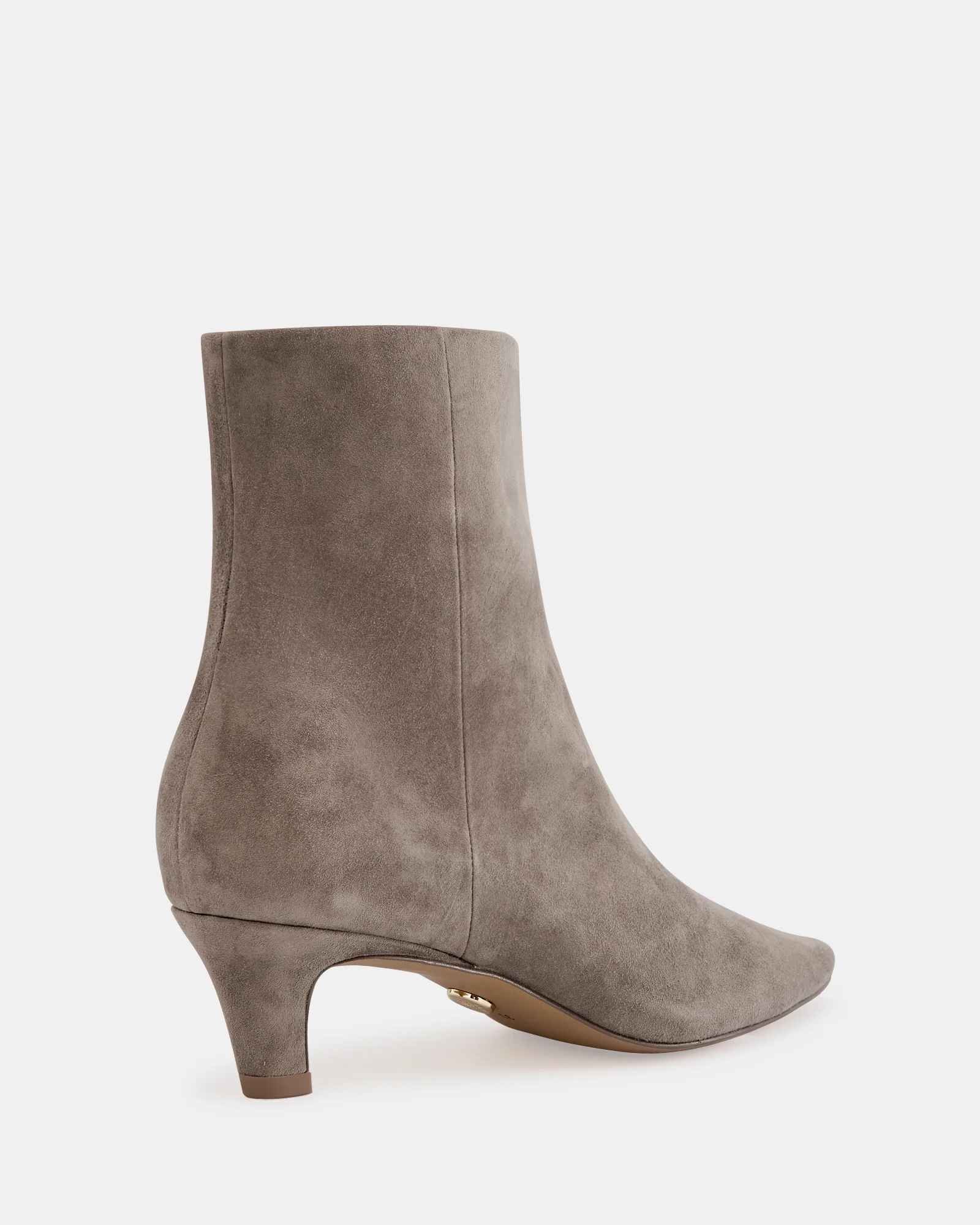 Honora Taupe Suede Leather Ankle Boot - Image 4