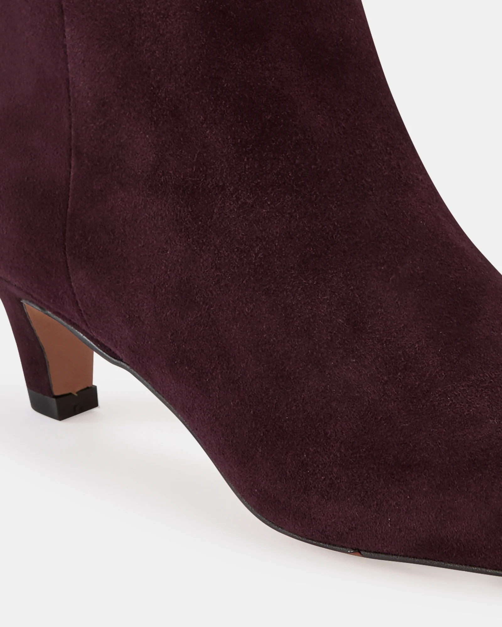 Honora Raisin Suede Leather Ankle Boot - Image 3