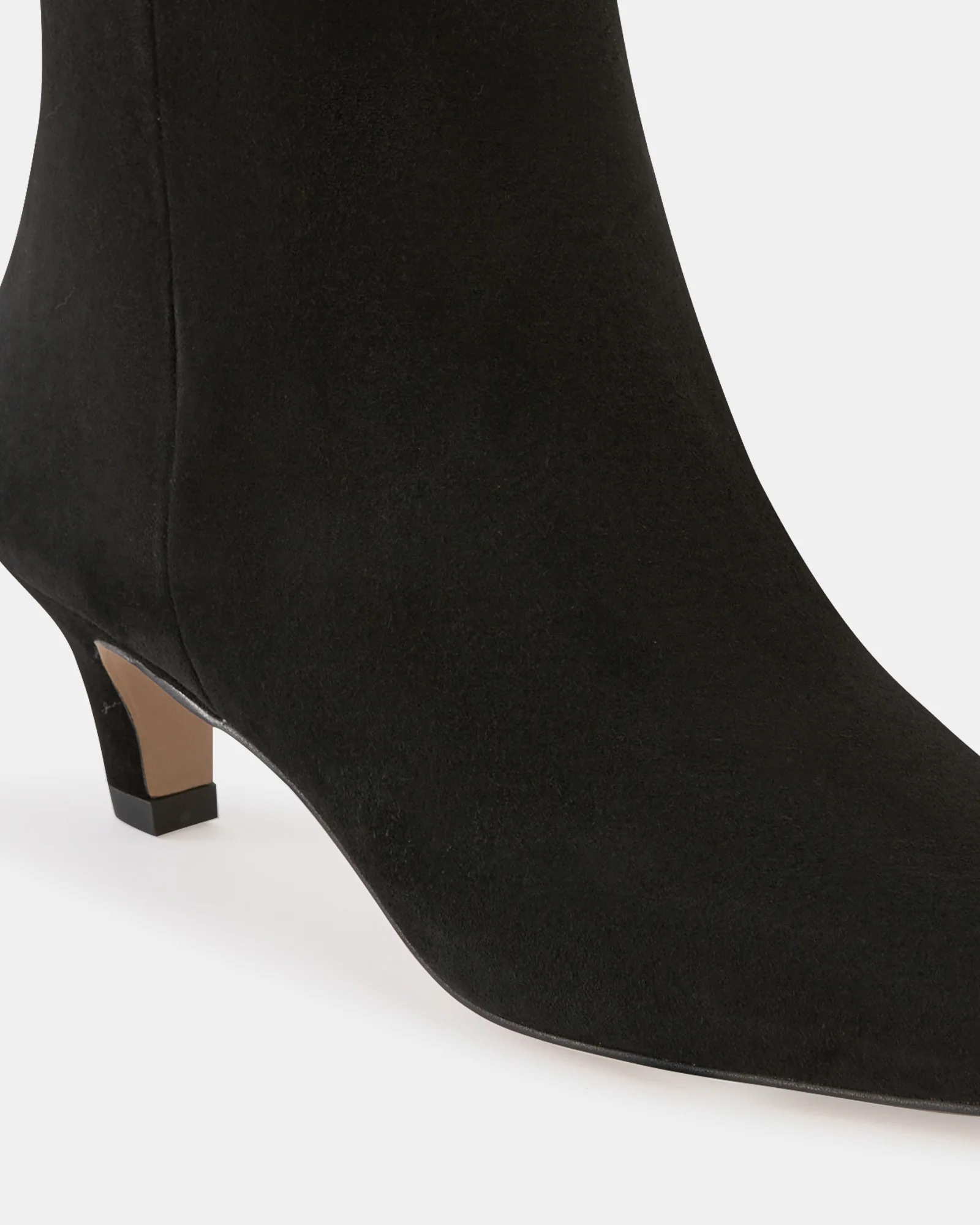 Honora Black Suede Leather Ankle Boot - Image 3