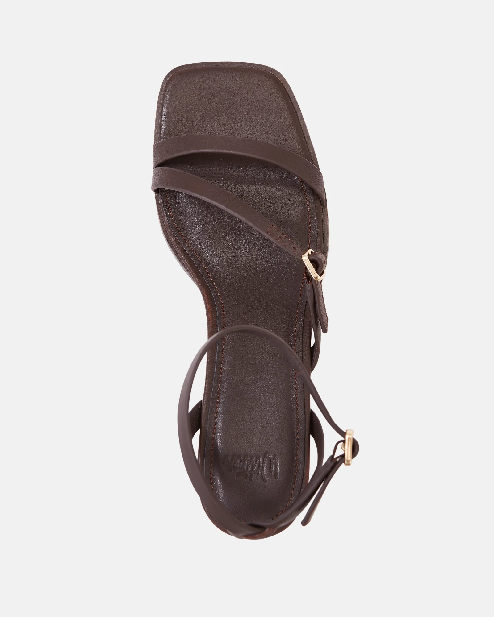 Izzi Ebony Leather Block Heel - Image 5