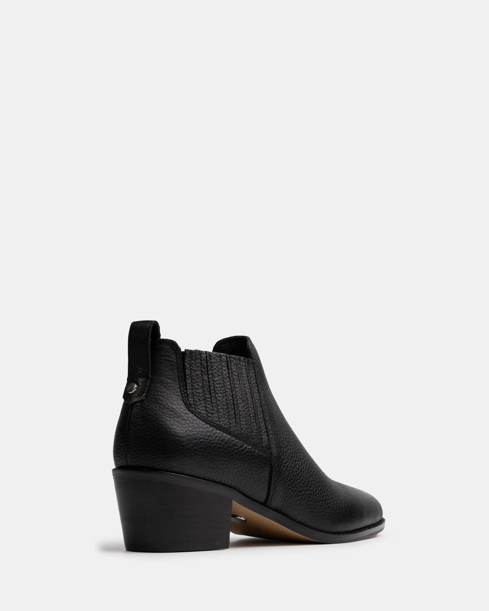 Jassie Black Leather Ankle Boot - Image 4