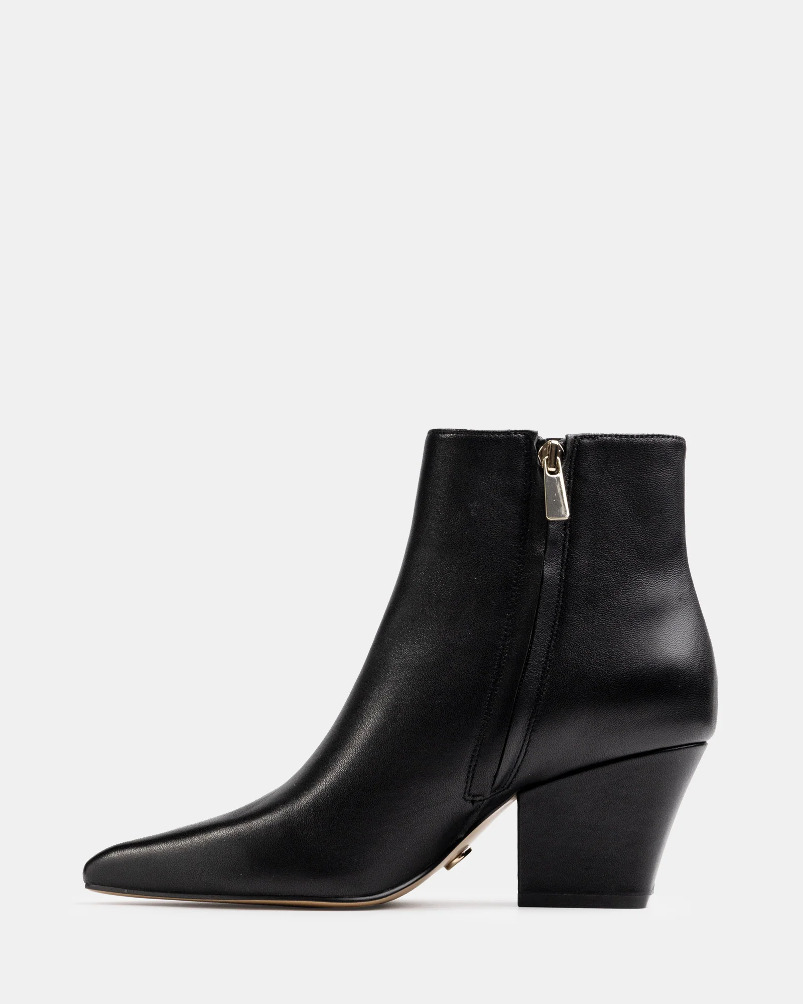 Kloe Black Leather Ankle Boot - Image 6