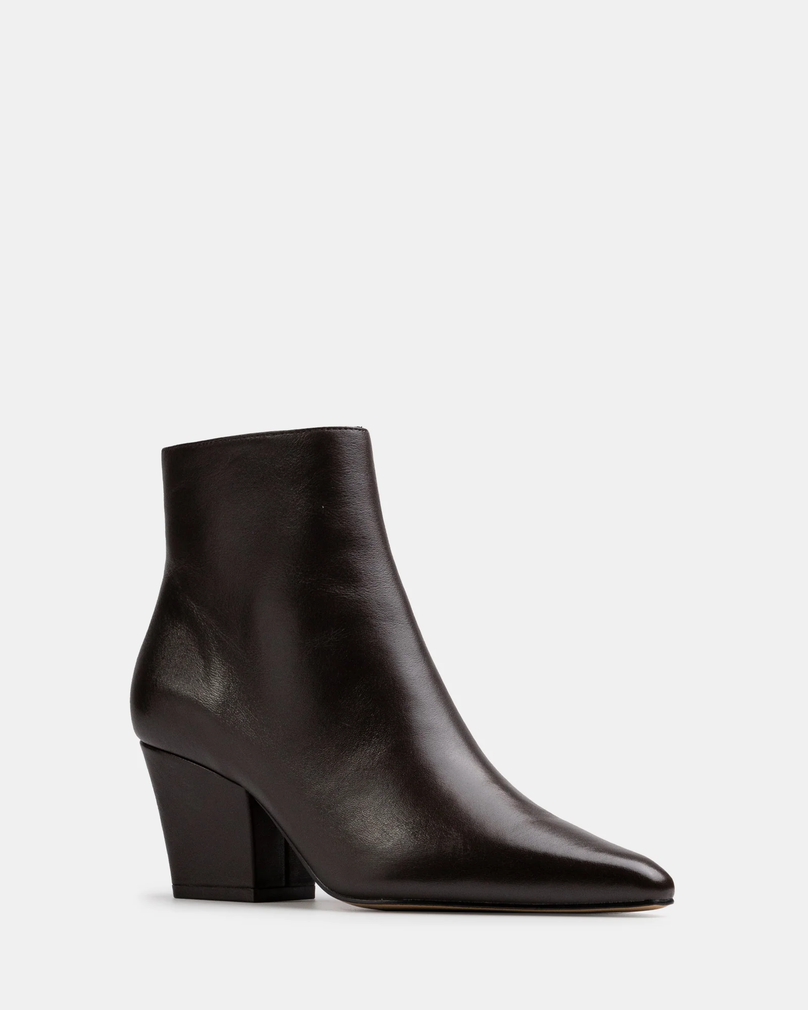 Kloe Dark Brown Leather Ankle Boot - Image 2