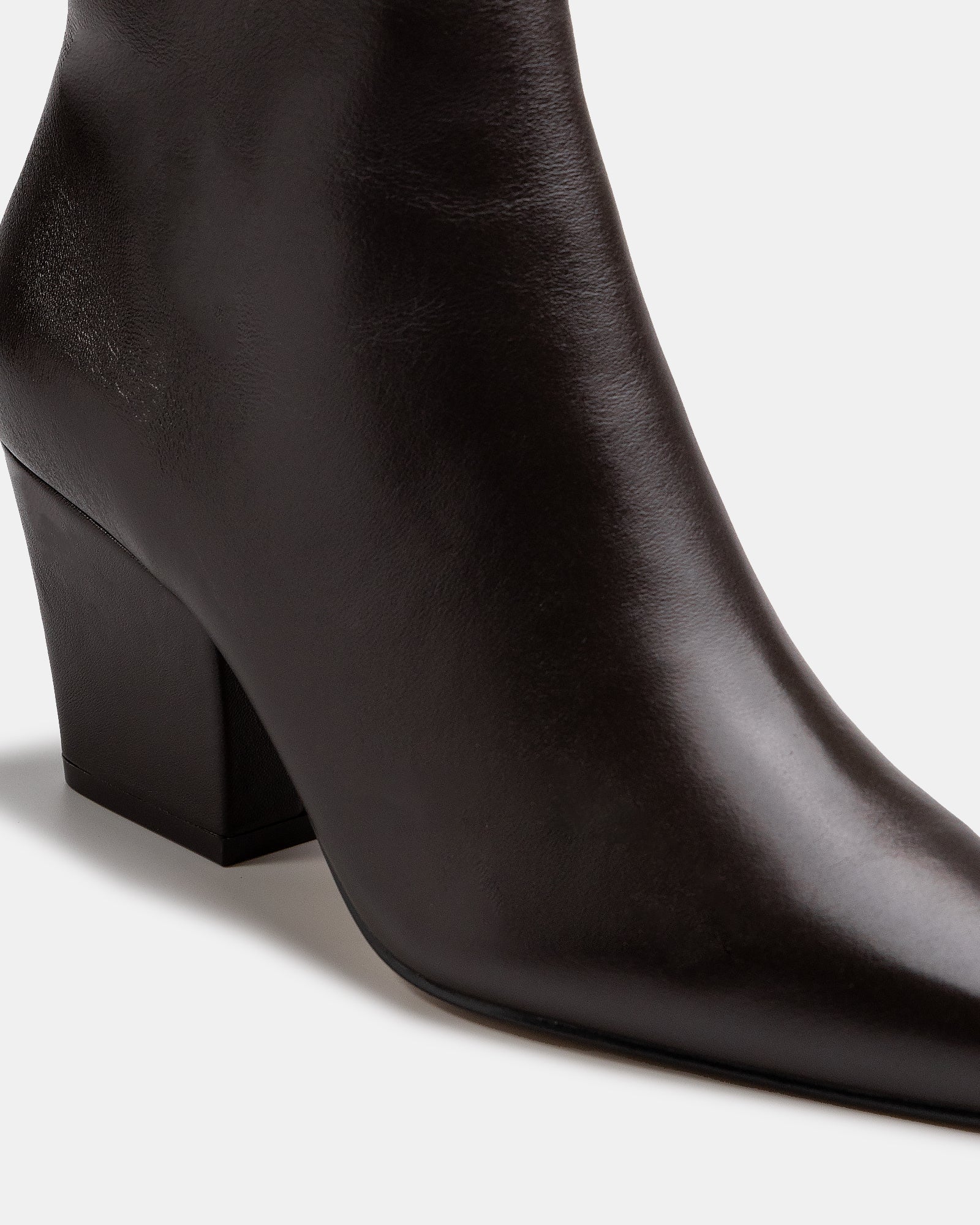 Kloe Dark Brown Leather Ankle Boot - Image 3