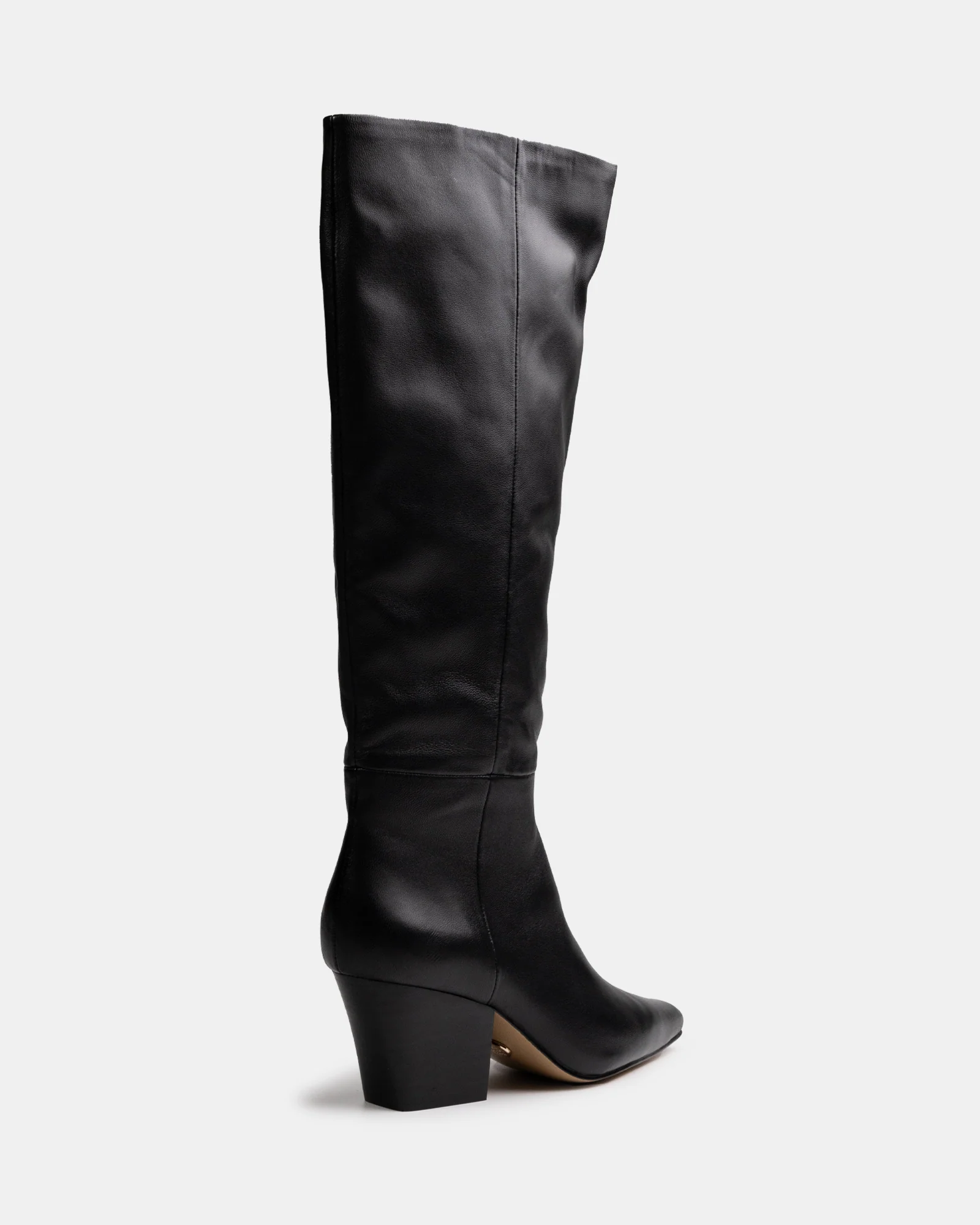 Kolton Black Leather Knee High Boot - Image 4