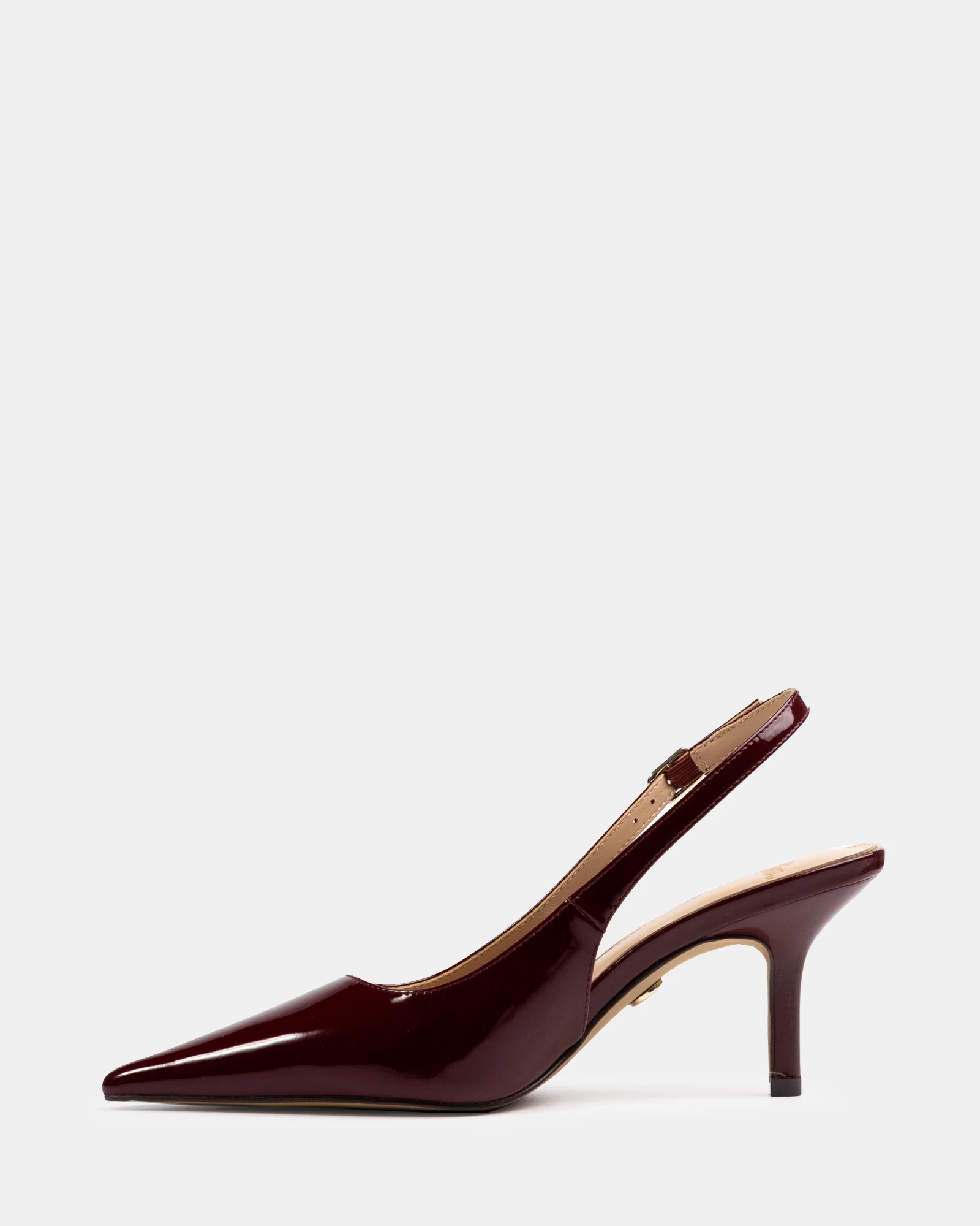 Leia Berry Crinkle Patent Leather Slingback - Image 6