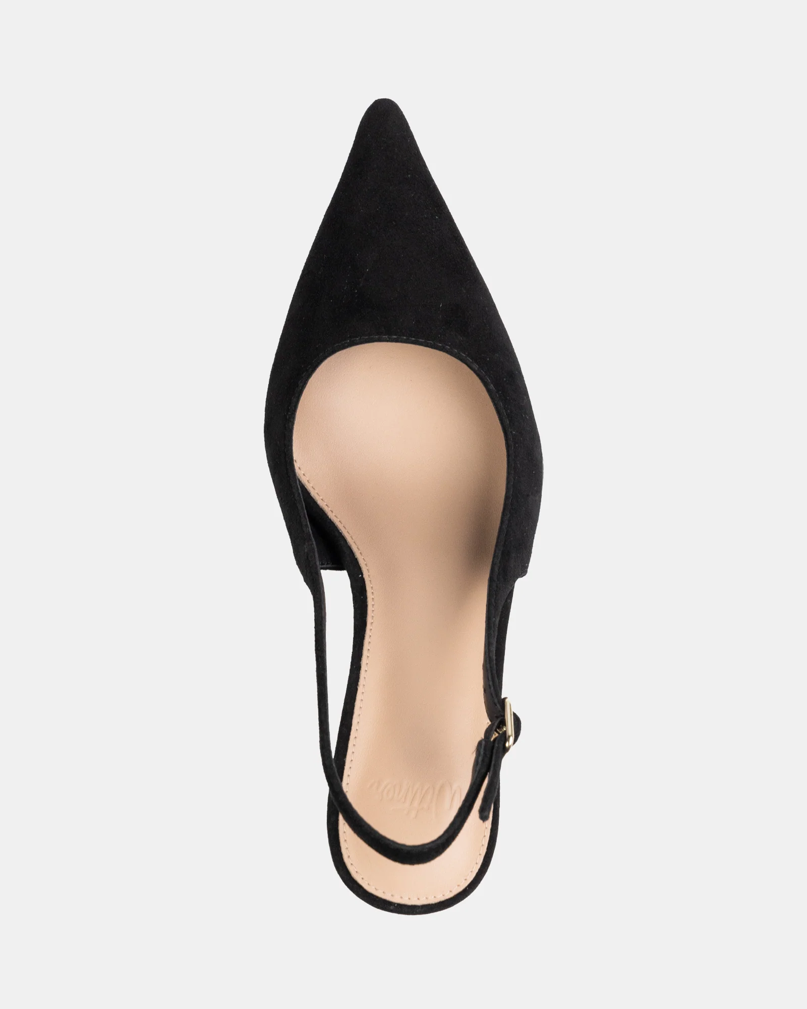 Leia Black Suede Leather Slingback - Image 5