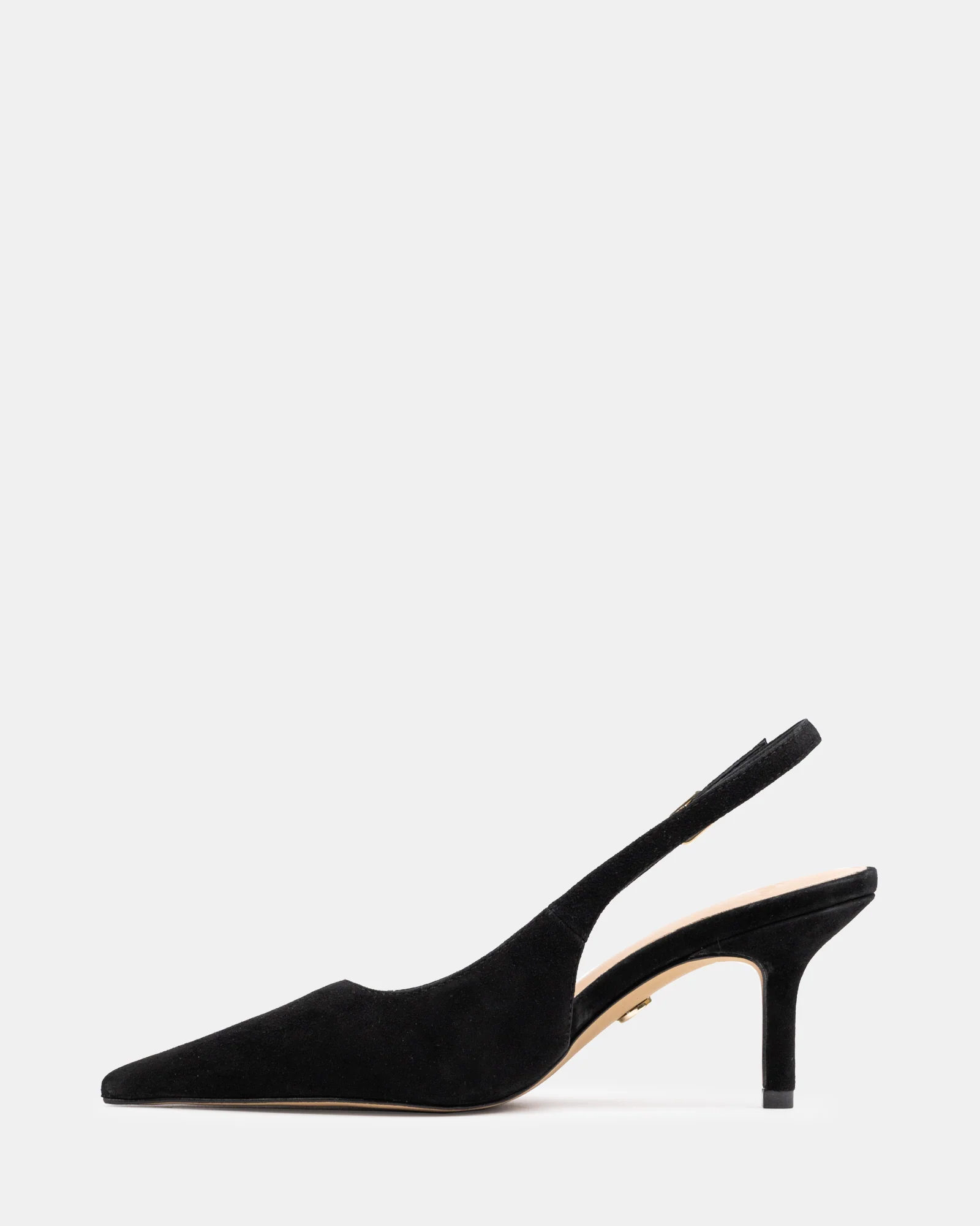 Leia Black Suede Leather Slingback - Image 6