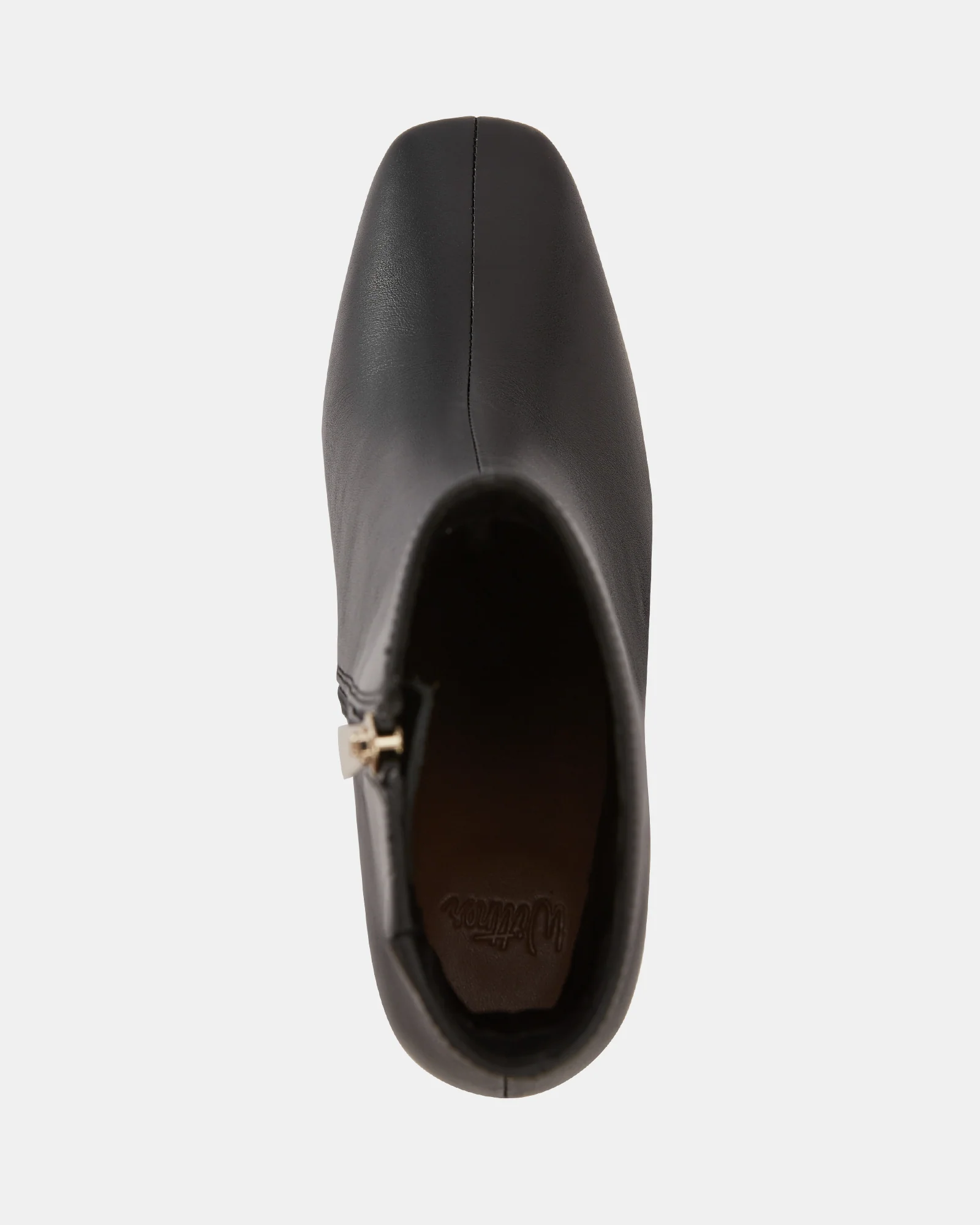 Lena Black Leather Ankle Boot - Image 5