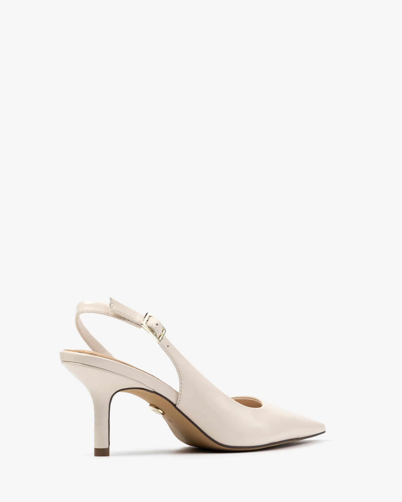 Livy Vintage Ivory Leather Slingback - Image 4