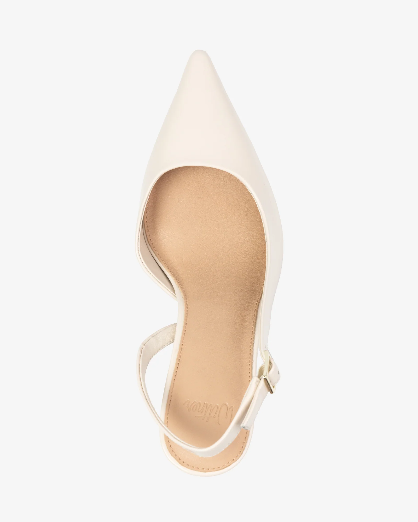 Livy Vintage Ivory Leather Slingback - Image 5