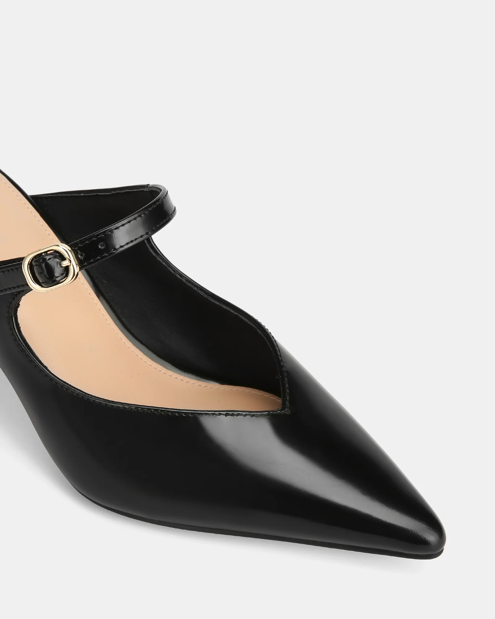 Lucille Black Leather Mule - Image 3