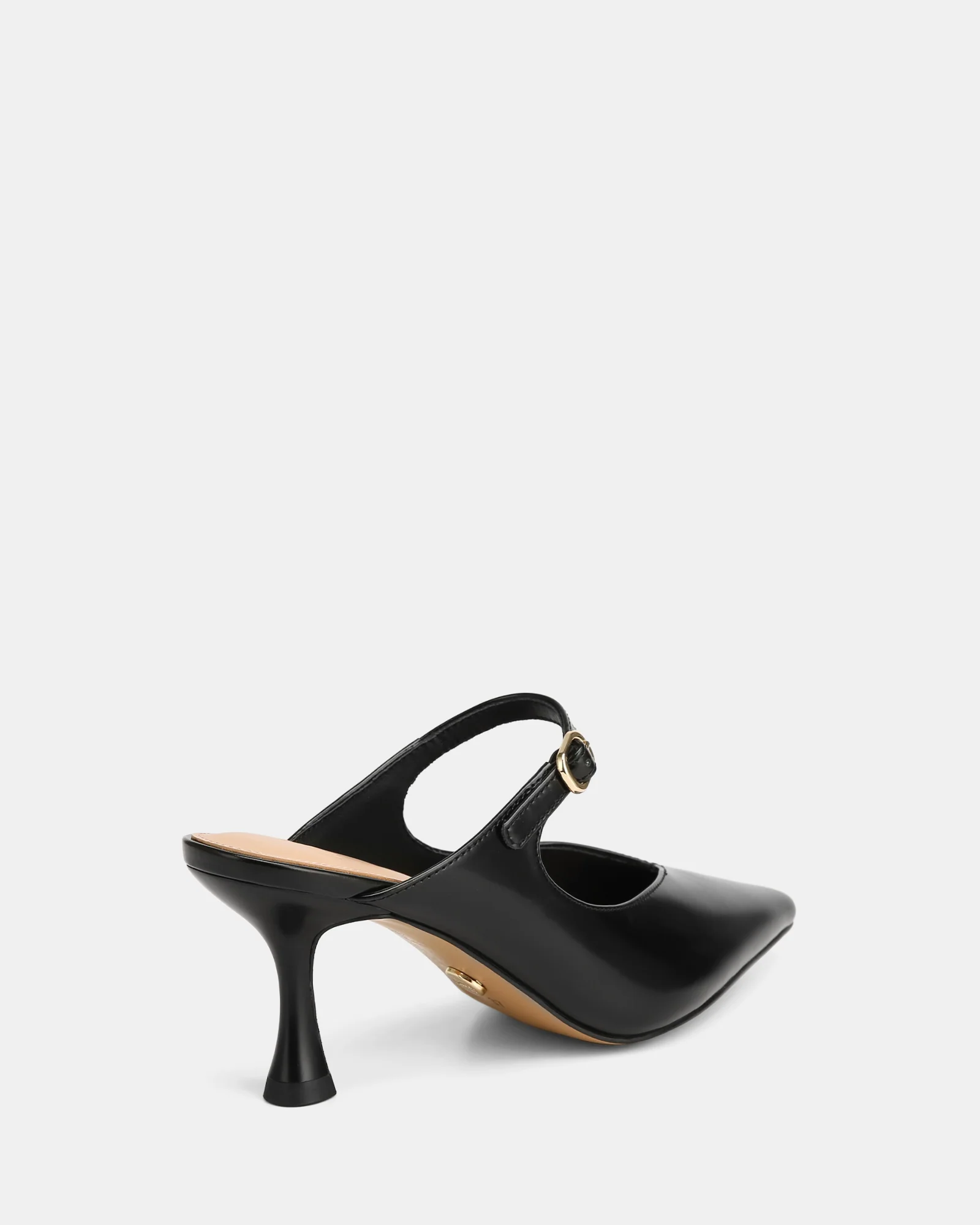 Lucille Black Leather Mule - Image 4