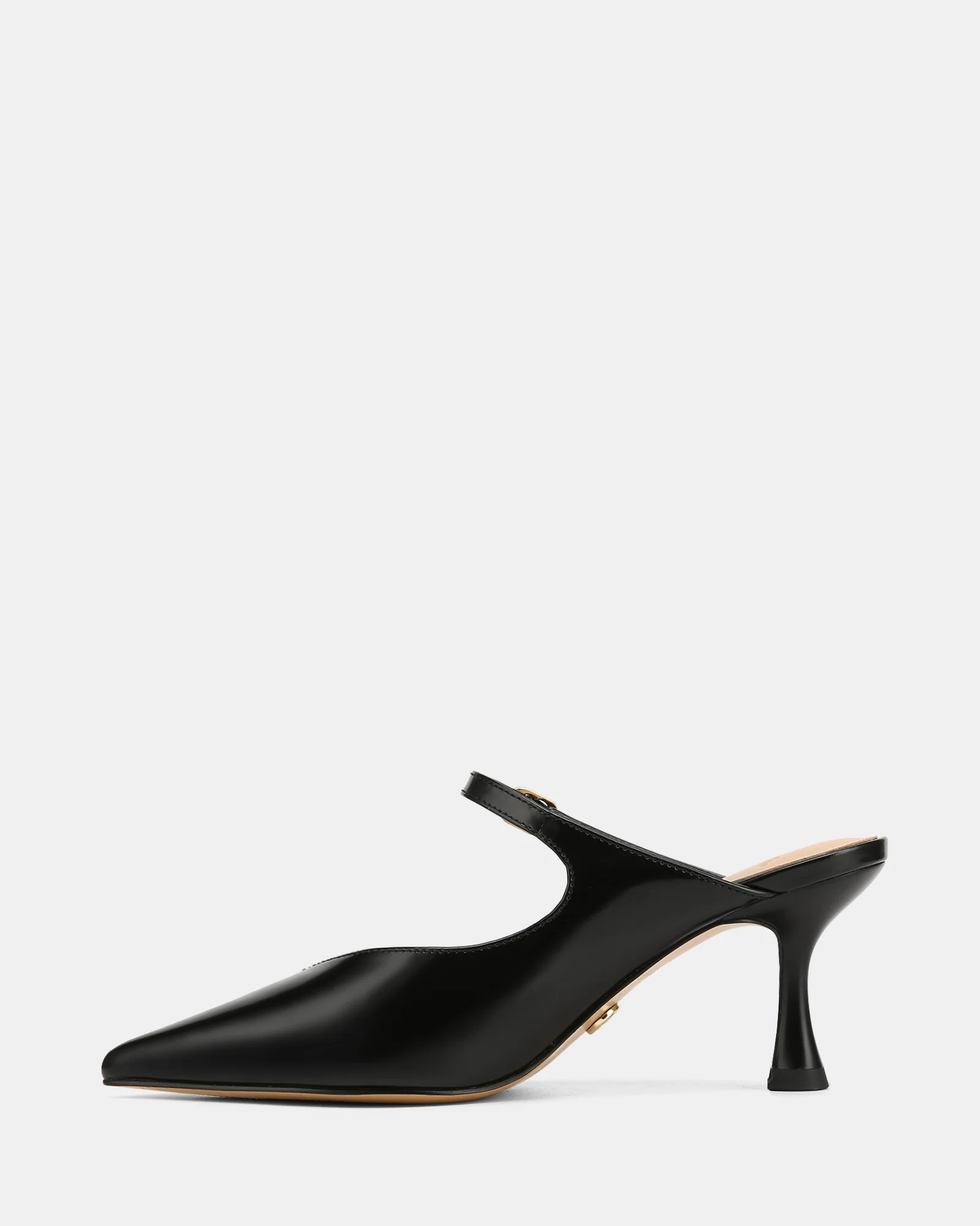 Lucille Black Leather Mule - Image 6