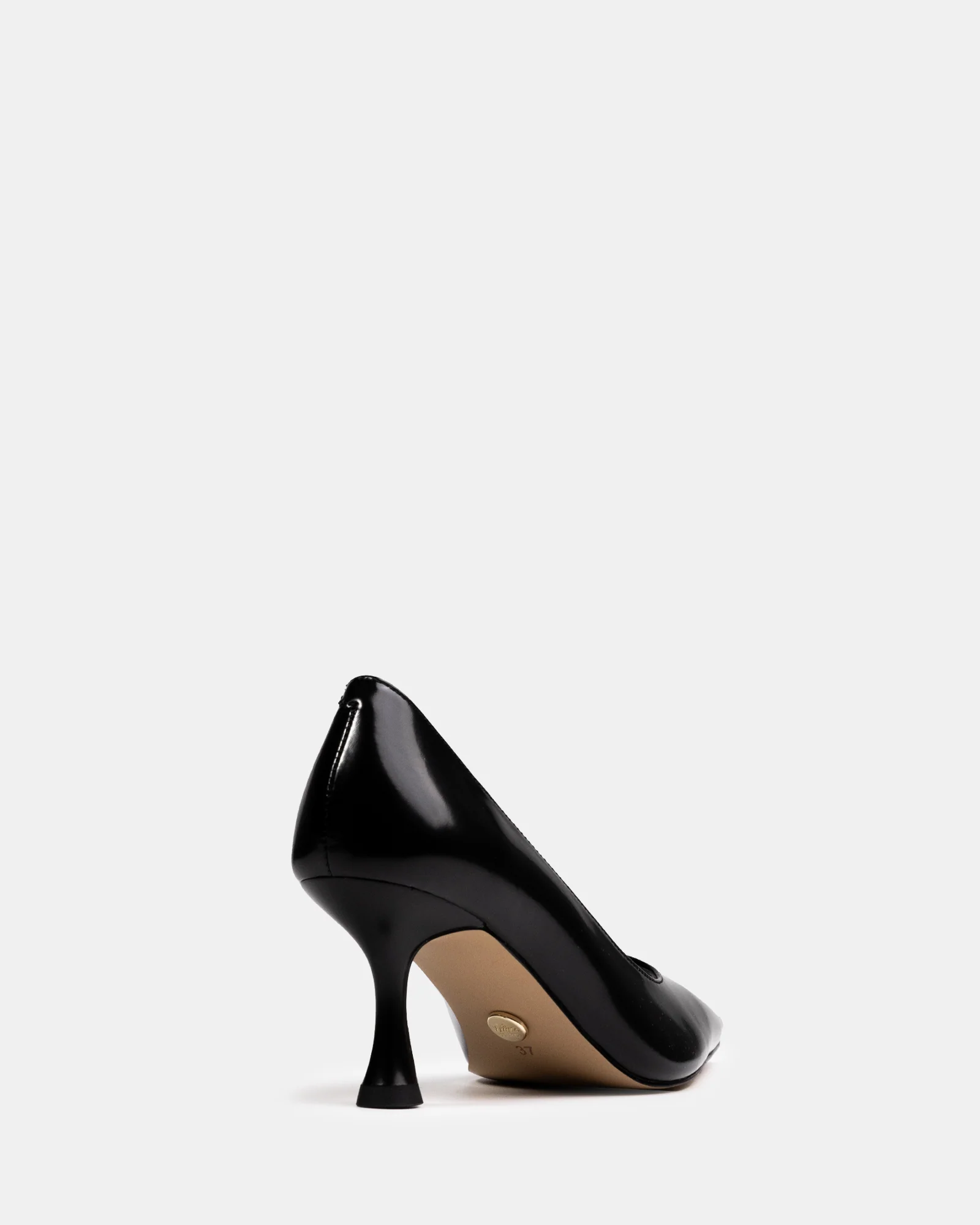 Lydia Black Leather Pump - Image 4