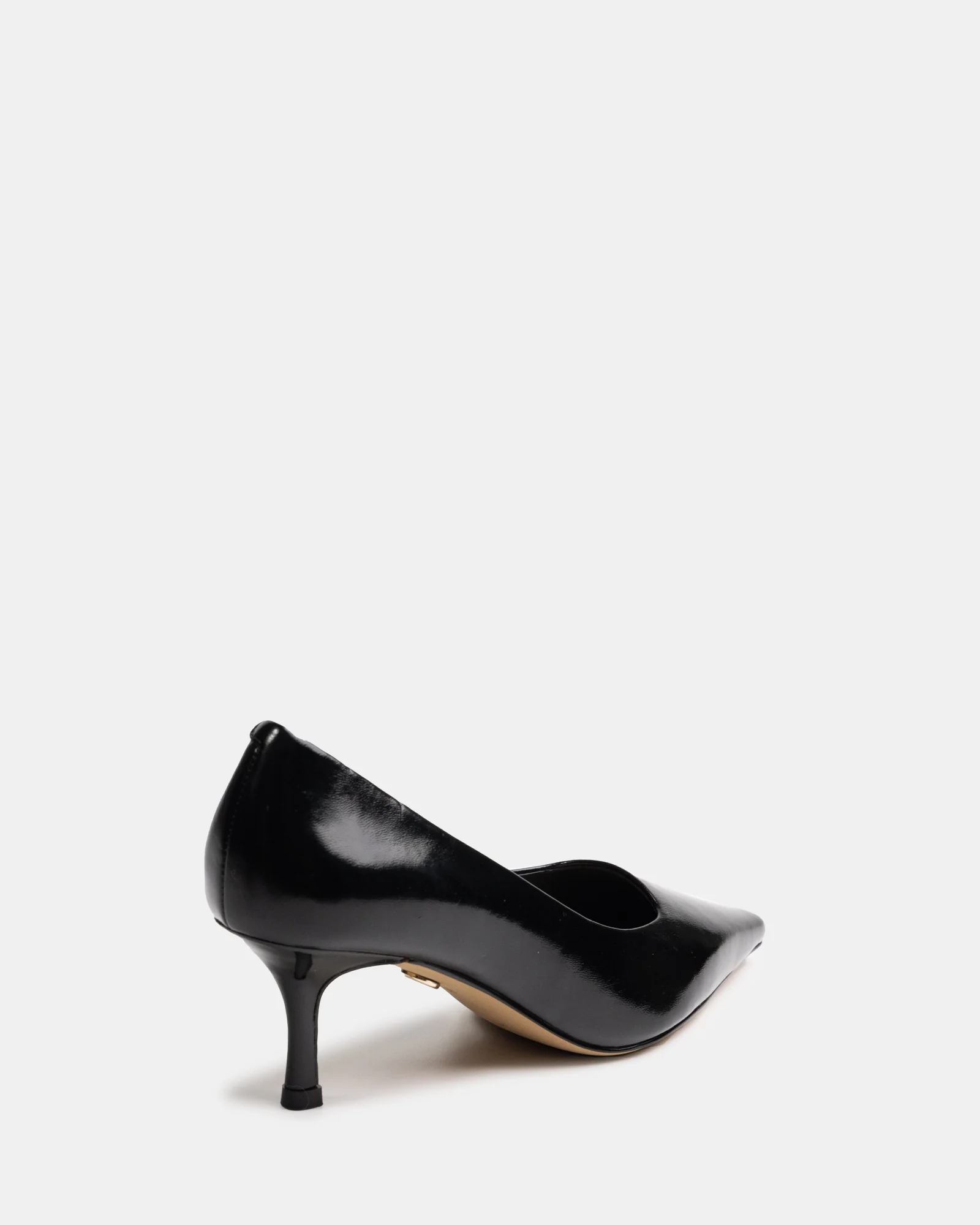 Maine Black Shiny Leather Pump - Image 4
