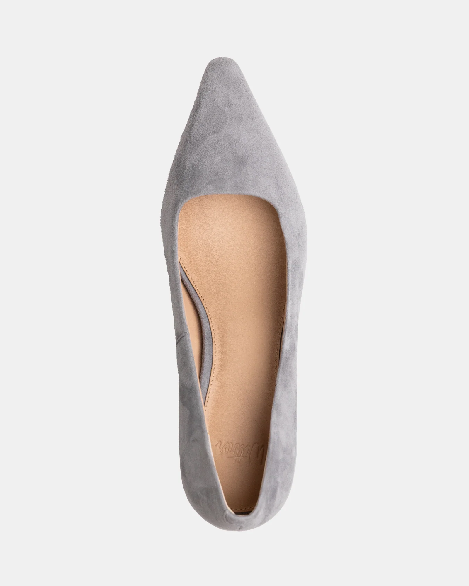 Maine Cement Grey Suede Leather Pump - Image 5