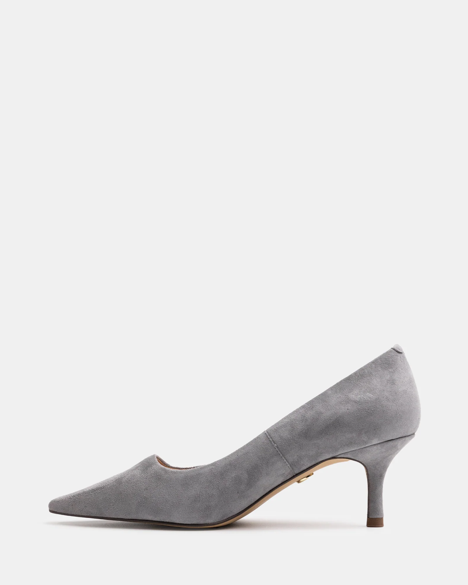 Maine Cement Grey Suede Leather Pump - Image 6