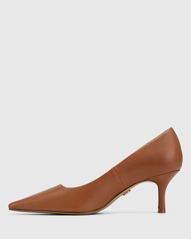 Maine Warm Cinnamon Leather Pump - Image 7