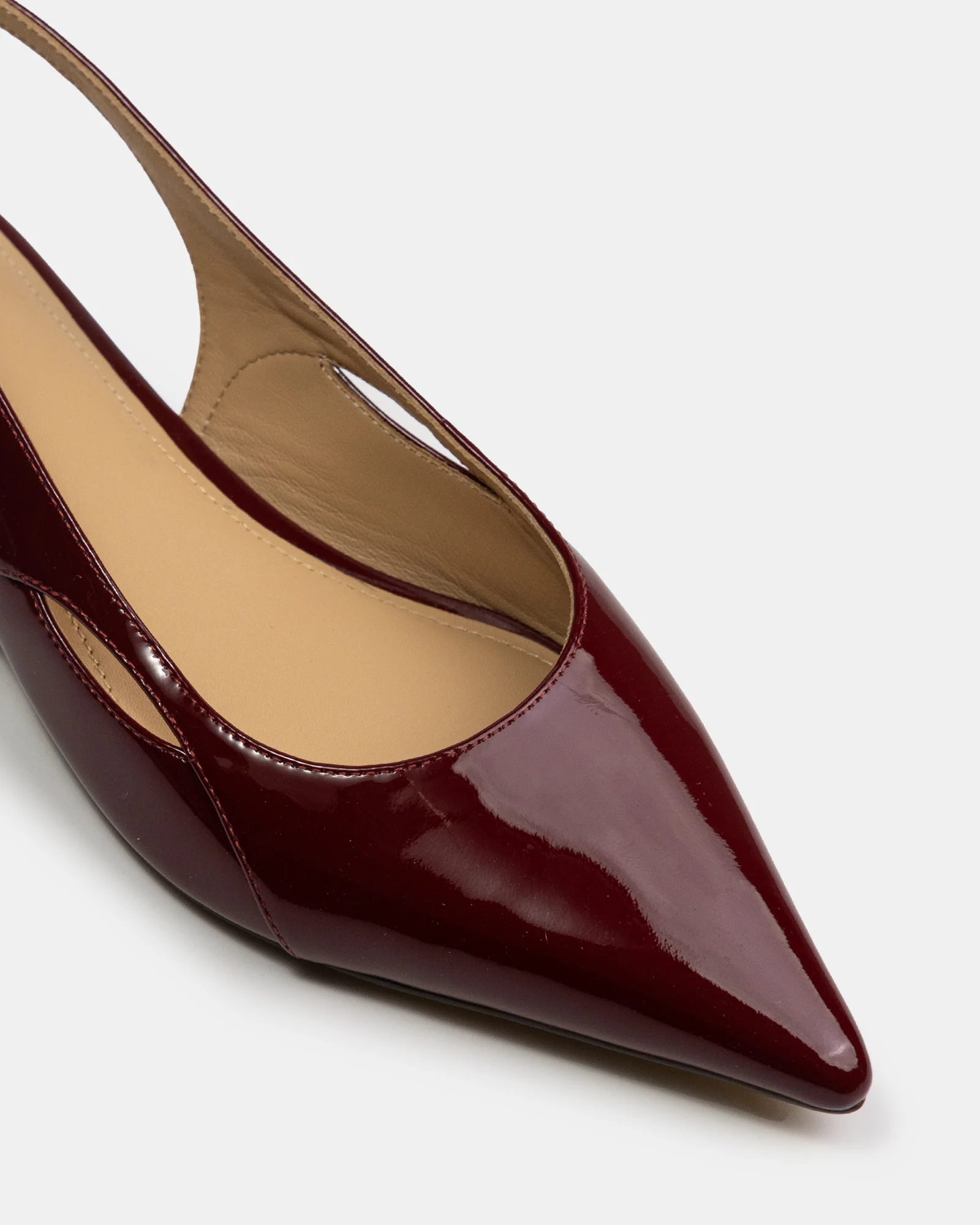 Margaret Scarlet Patent Leather Slingback - Image 3