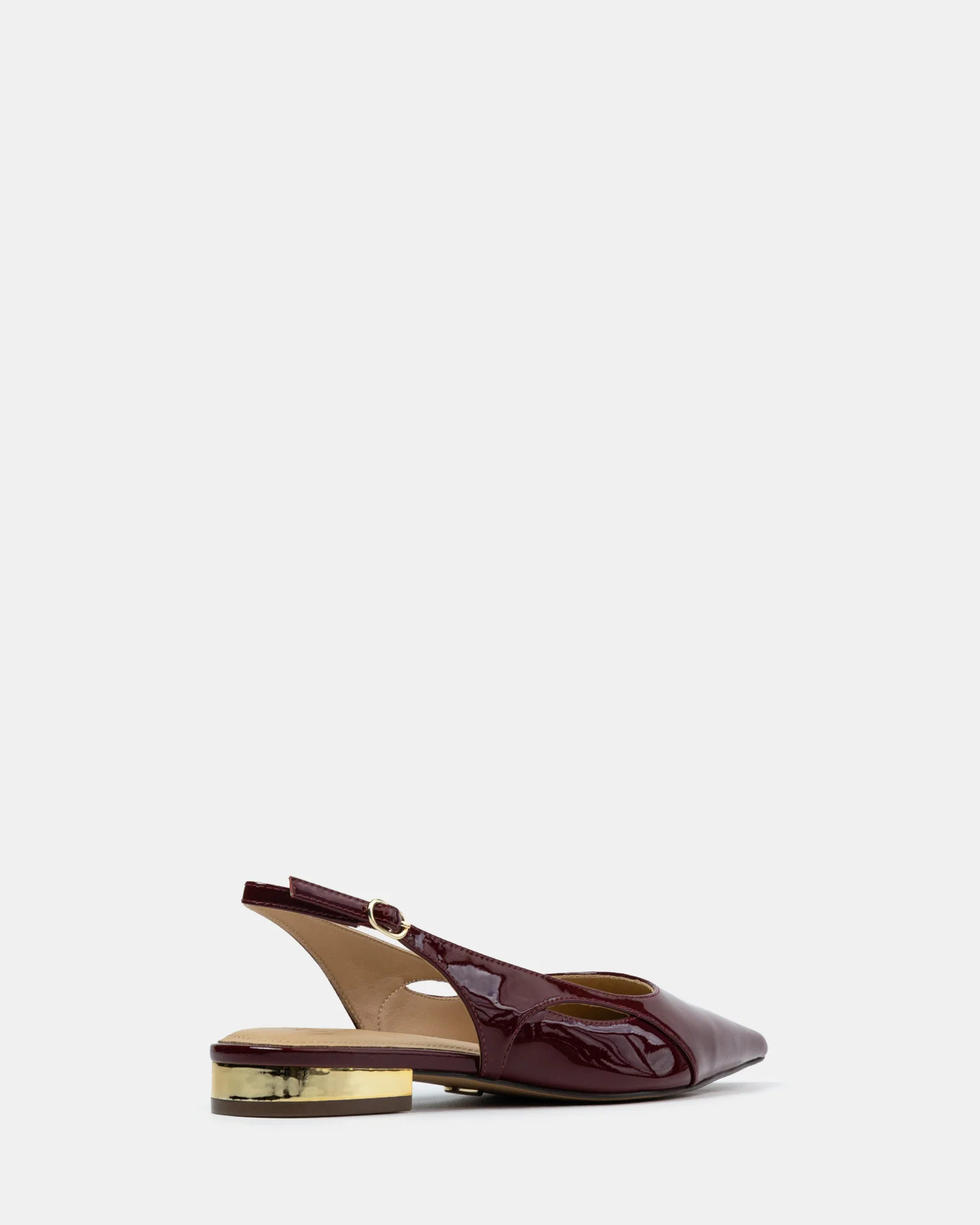Margaret Scarlet Patent Leather Slingback - Image 4