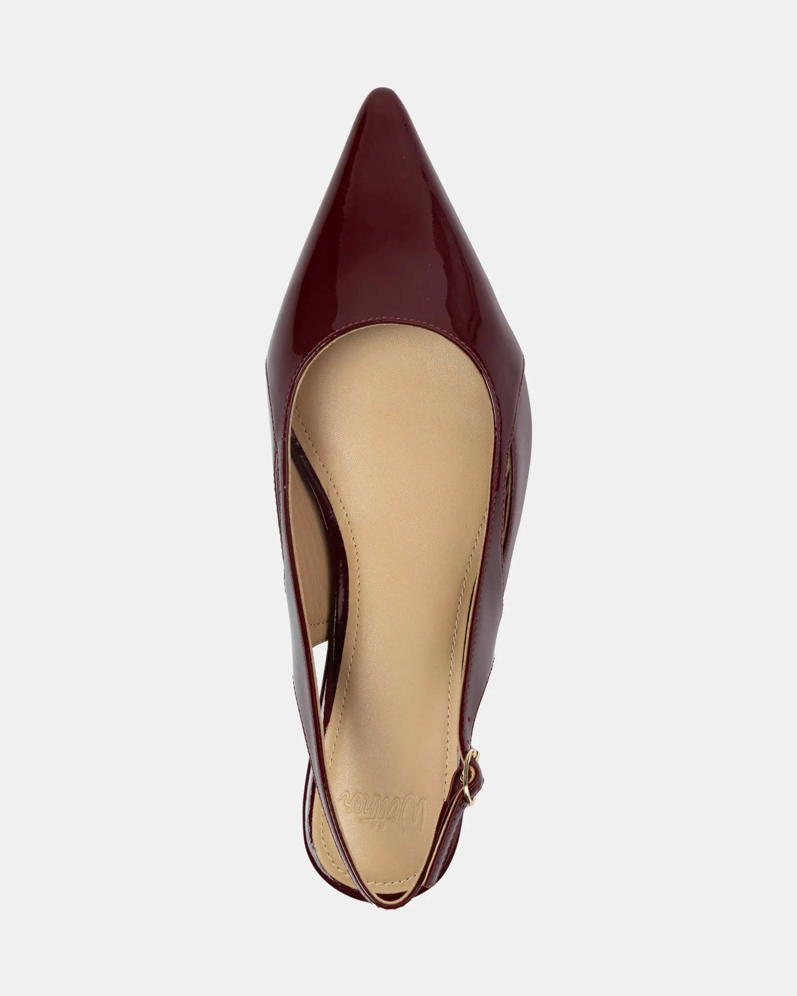 Margaret Scarlet Patent Leather Slingback - Image 5