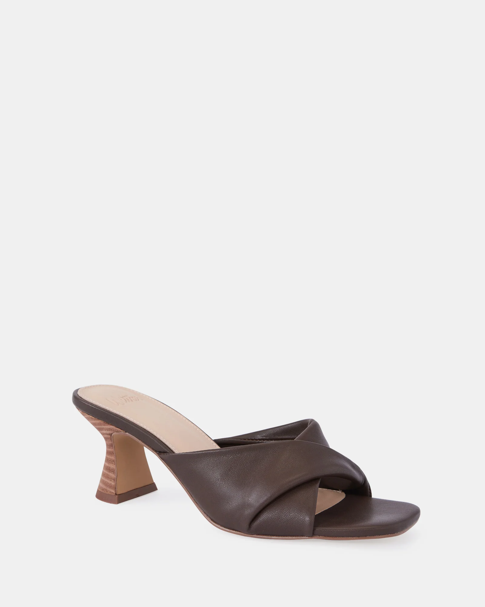 Marlee Syrup Leather Flared Heel Mule - Image 2