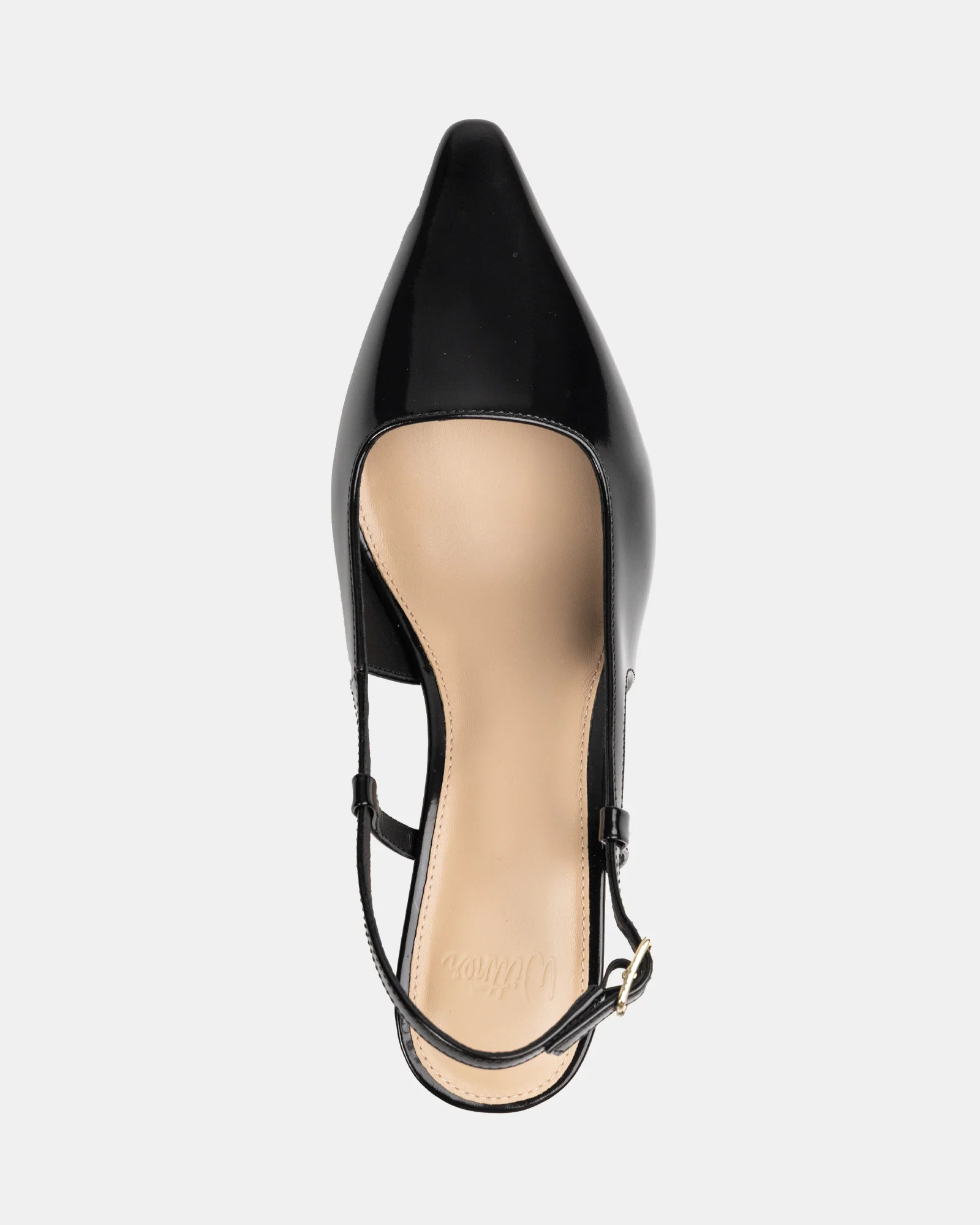 Marrie Black Leather Slingback - Image 5