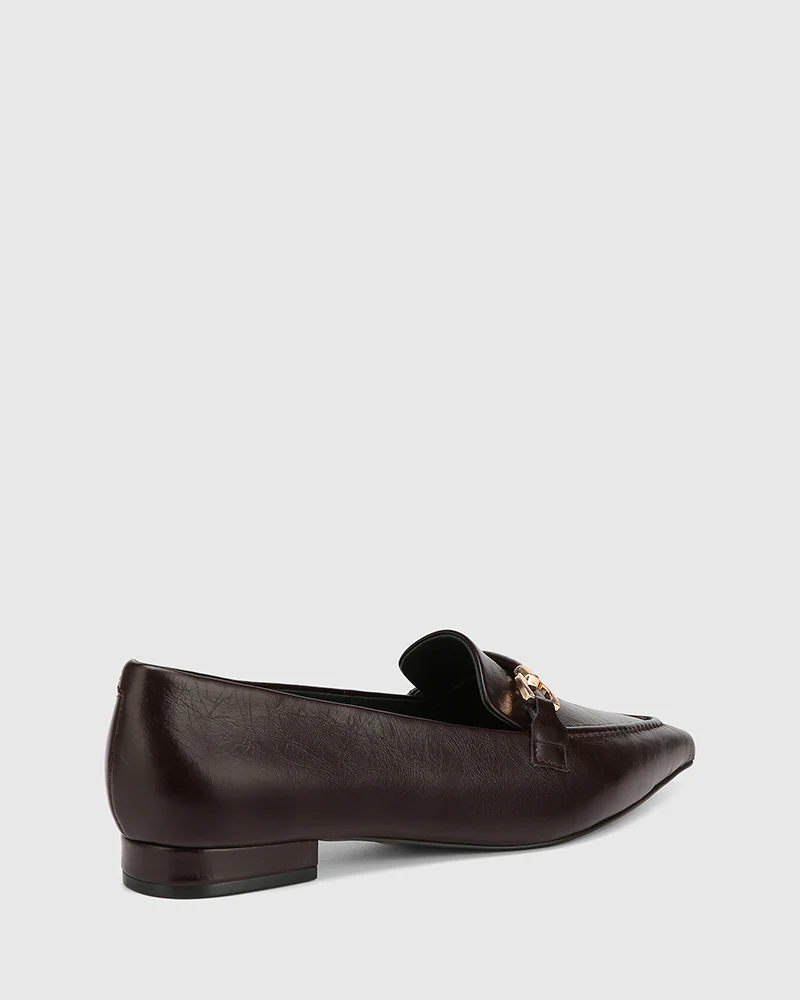 Meela Raisin Crinkle Leather Loafer - Image 4