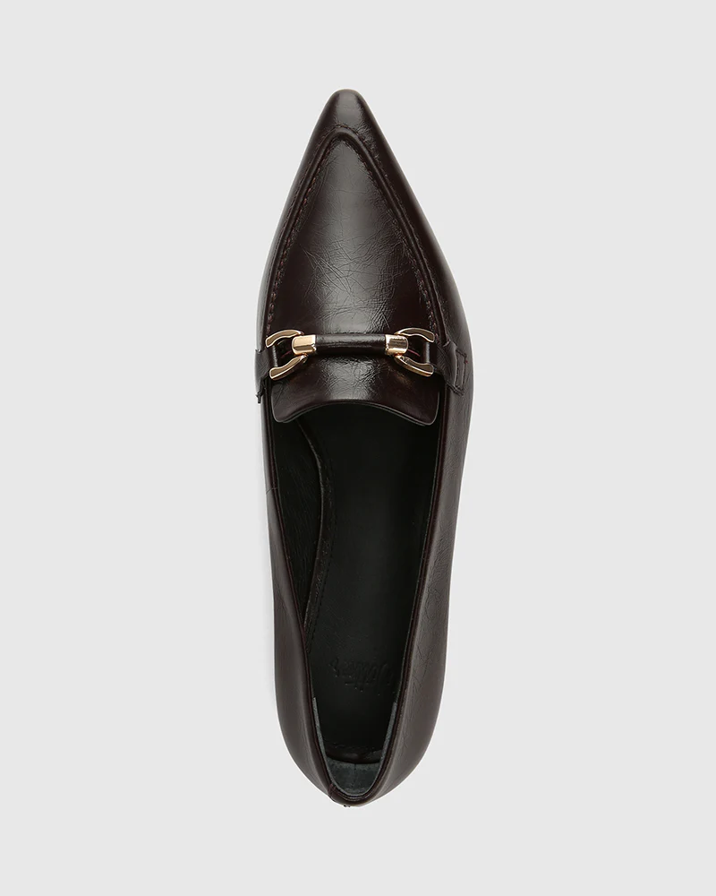 Meela Raisin Crinkle Leather Loafer - Image 5