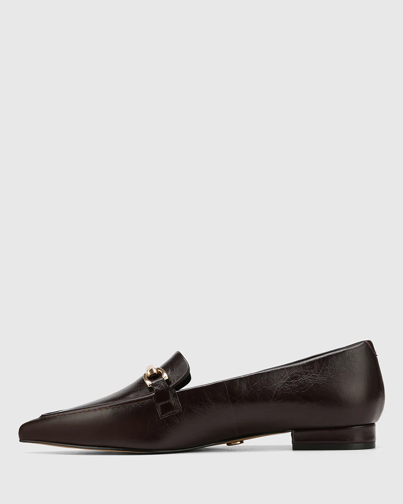 Meela Raisin Crinkle Leather Loafer - Image 6