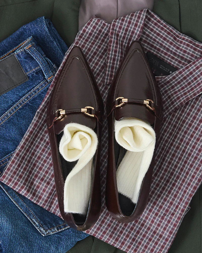 Meela Raisin Crinkle Leather Loafer - Image 7