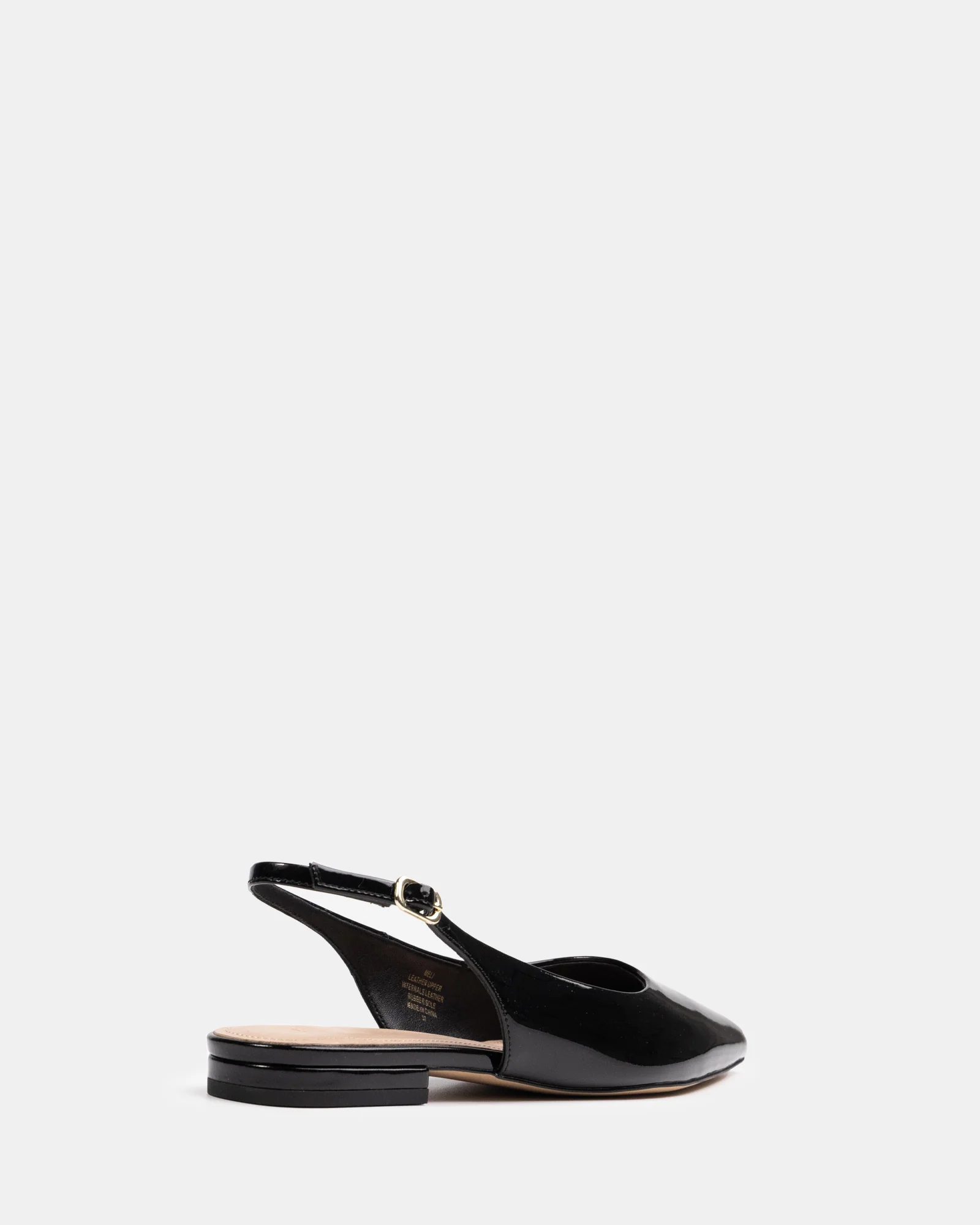 Meli Black Patent Leather Slingback - Image 4
