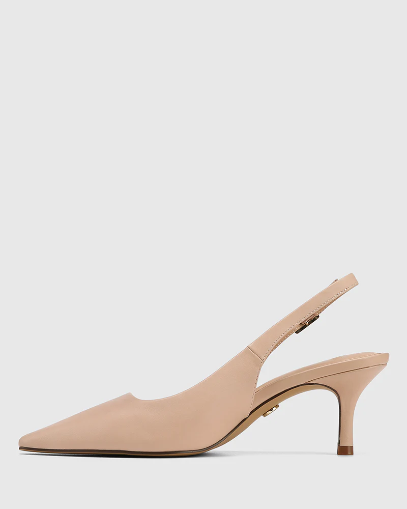 Mella Bisque Leather Slingback - Image 6