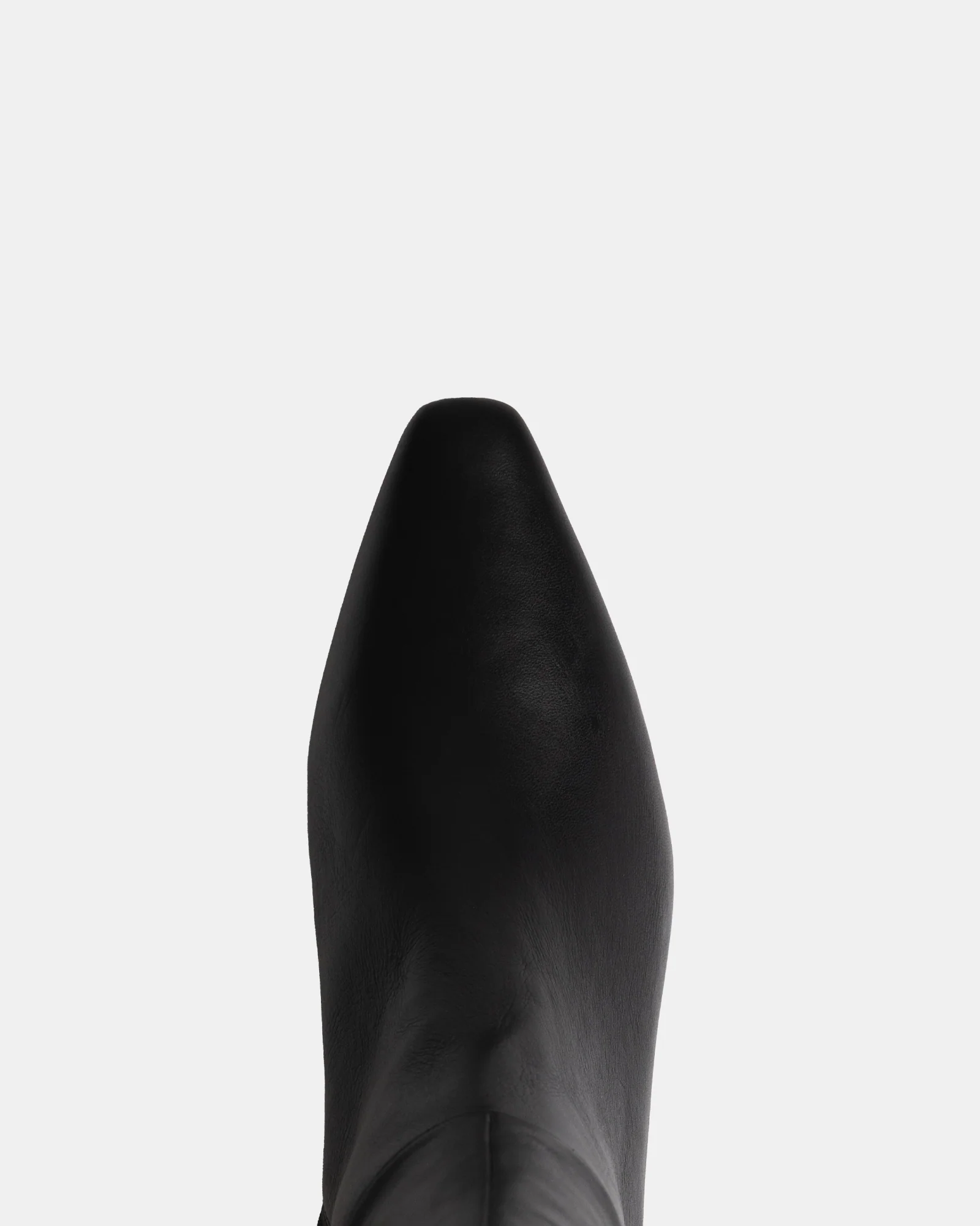 Mia Black Leather Knee High Boot - Image 5
