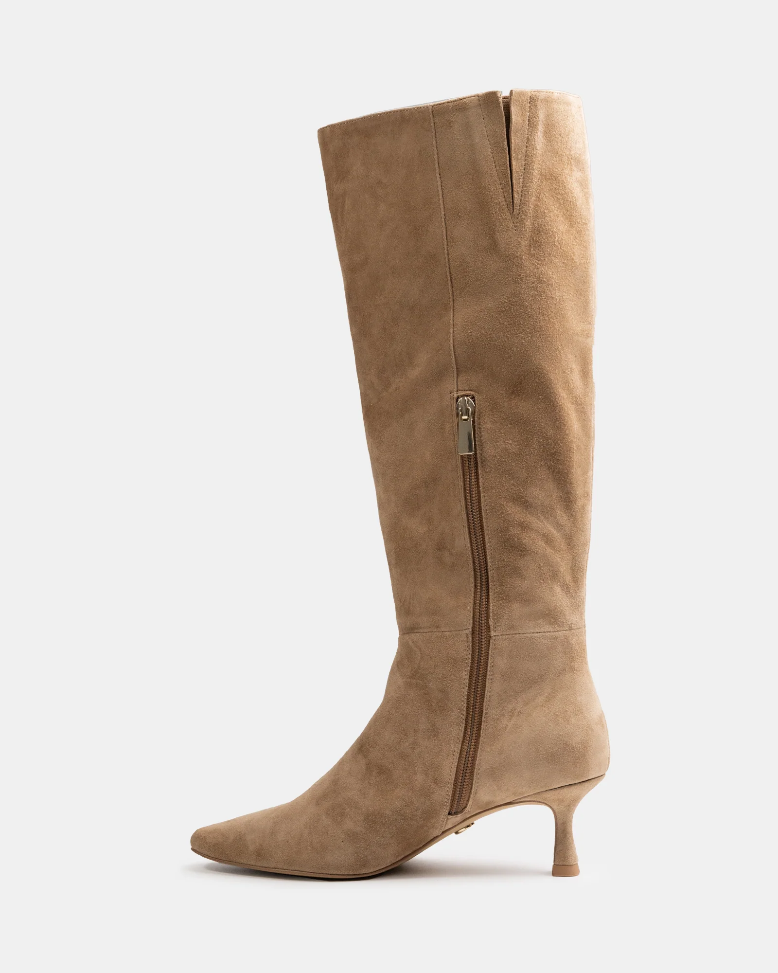 Mia Fawn Suede Leather Knee High Boot - Image 6