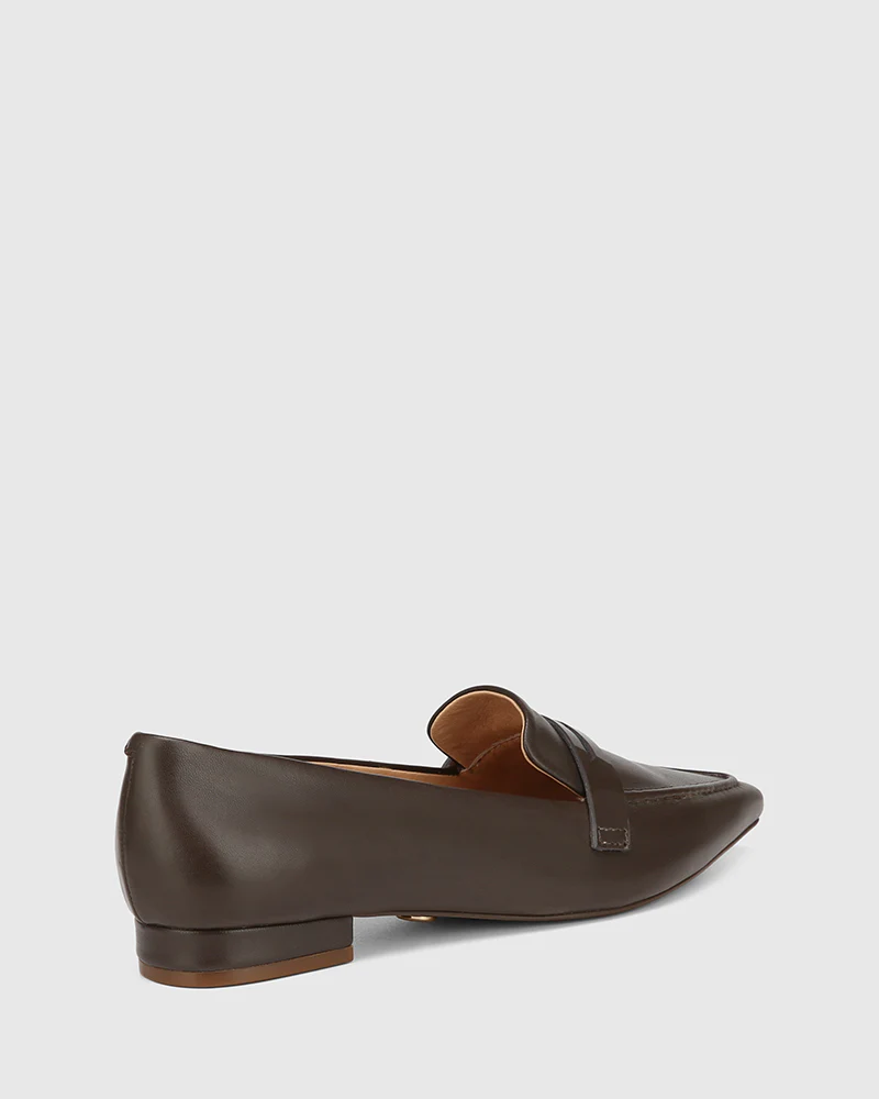 Moira Espresso Leather Loafer - Image 4