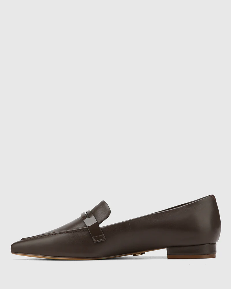 Moira Espresso Leather Loafer - Image 6