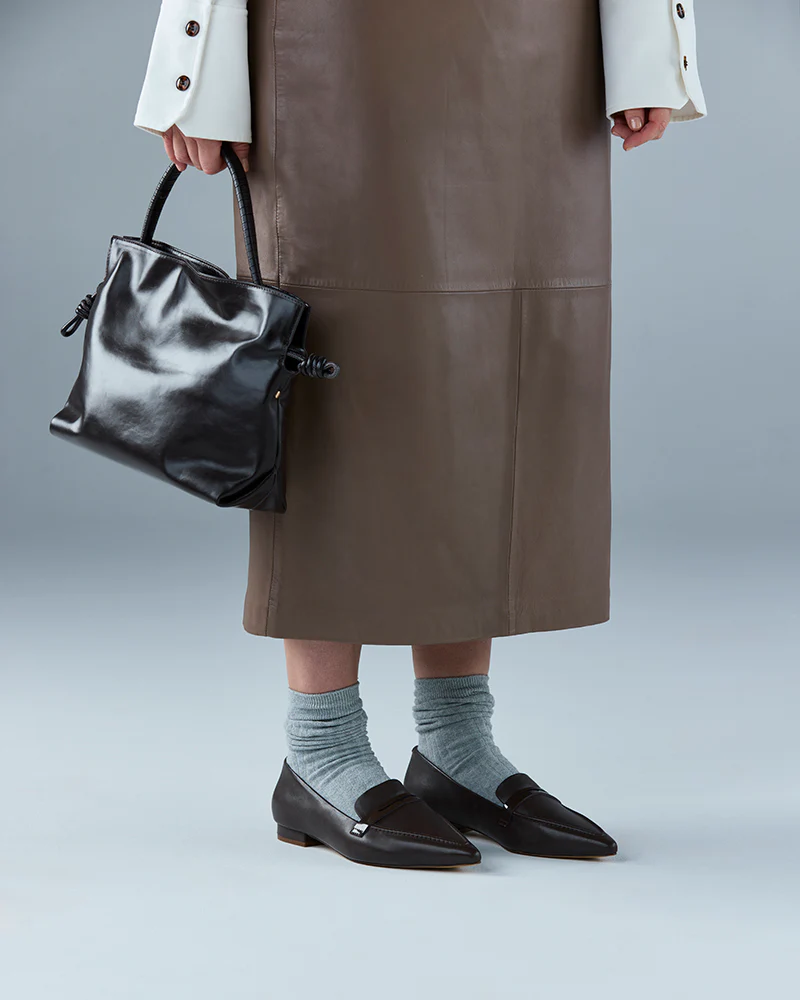 Moira Espresso Leather Loafer - Image 7