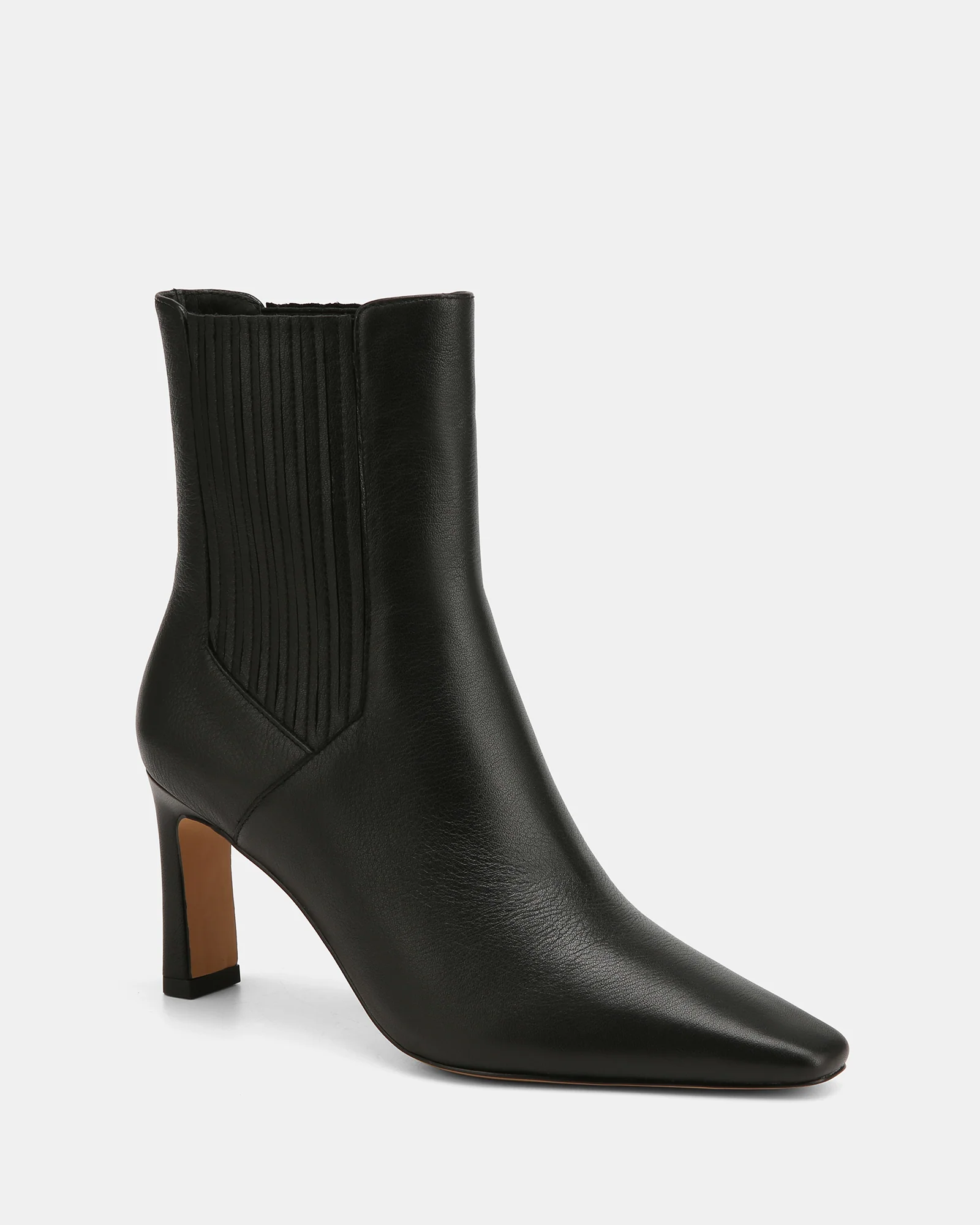 Natalie Black Leather Ankle Boot - Image 2